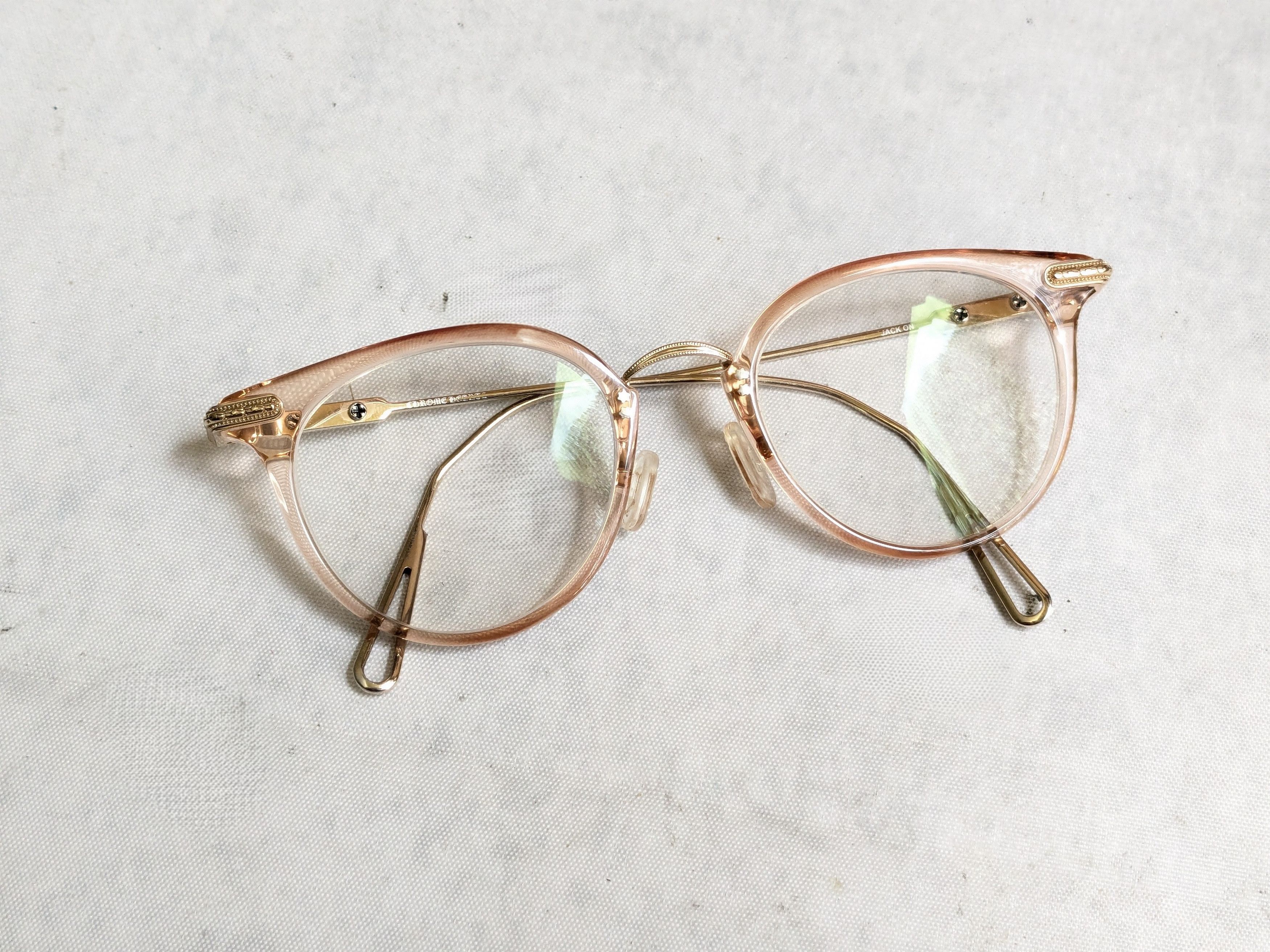 Chrome Hearts Chrome Hearts Jack On Glasses Round Pink Gold Cross Size ONE SIZE - 2 Thumbnail