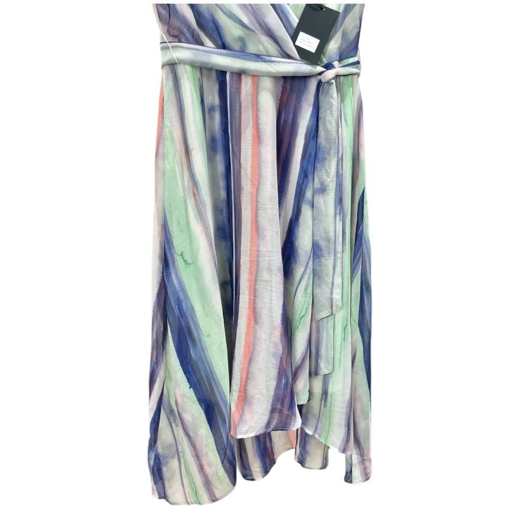 DKNY NEW DNKY Sleeveless Wrap Dress- Ivy Sun Multi Stripe Size 8 Size M / US 6-8 / IT 42-44 - 7 Thumbnail