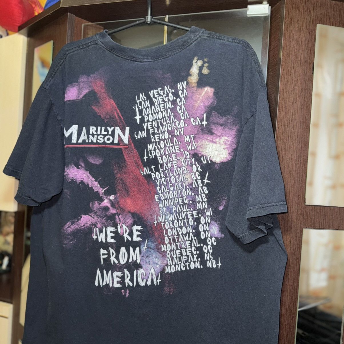 Band Tees Vintage 2009 Marilyn Manson “We’re From America” T-Shirt Size US XL / EU 56 / 4 - 10 Thumbnail