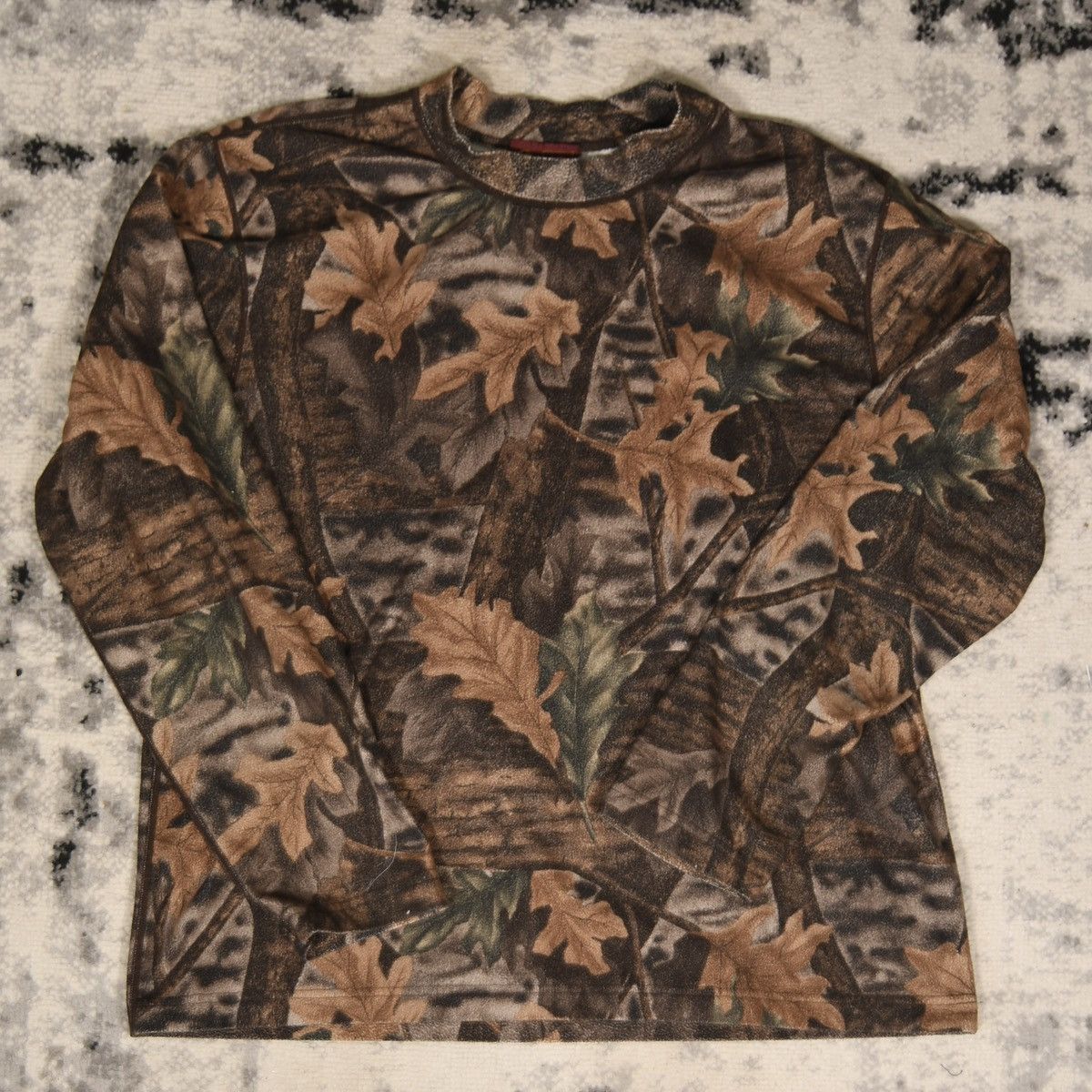 Vintage Y2K Camo Full Print Long Sleeve Fleece T-Shirt Size US L / EU 52-54 / 3 - 1 Thumbnail