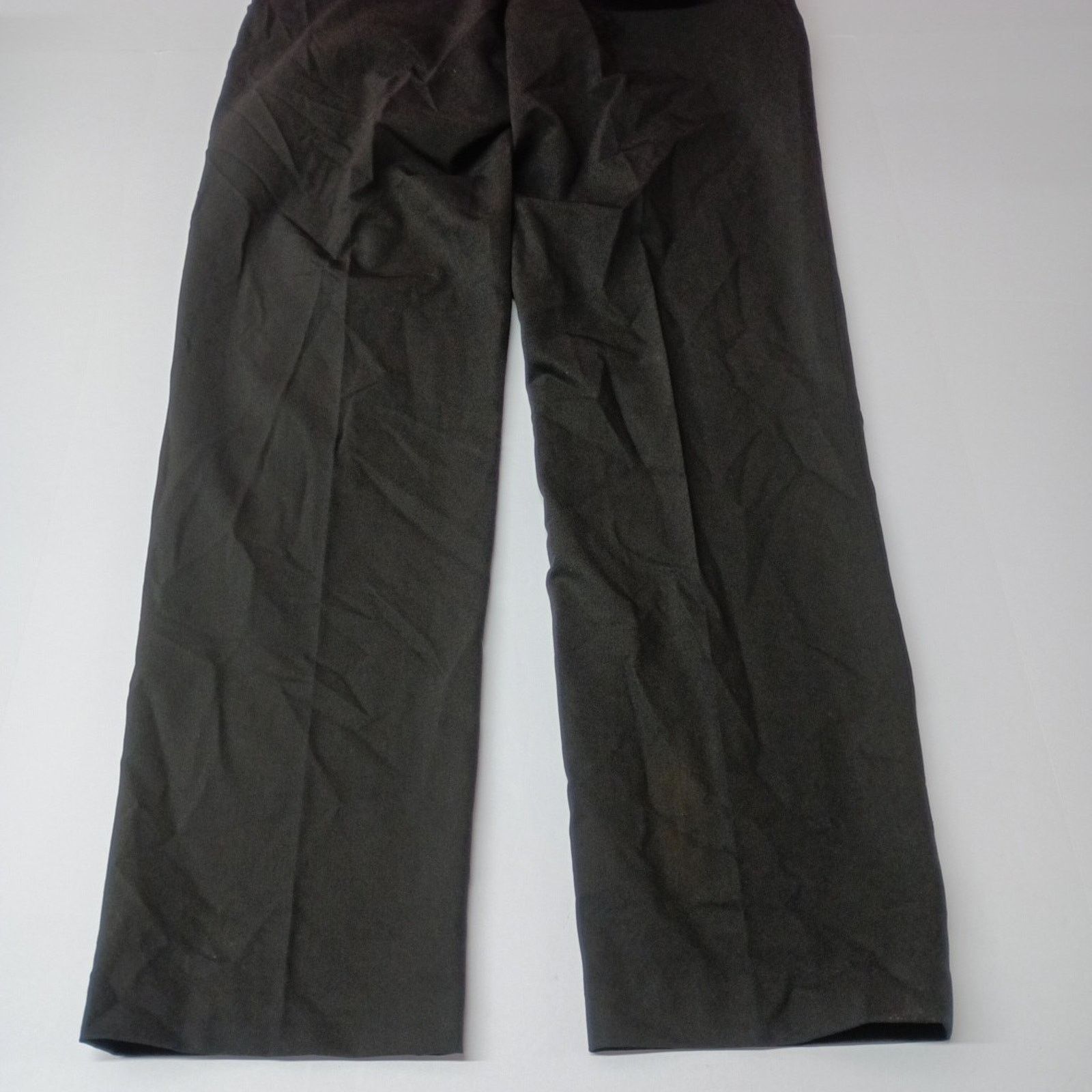 Van Heusen Van Heusen Dress Pants Men's 33x32 Black Flat Front Slacks Size US 33 - 7 Thumbnail