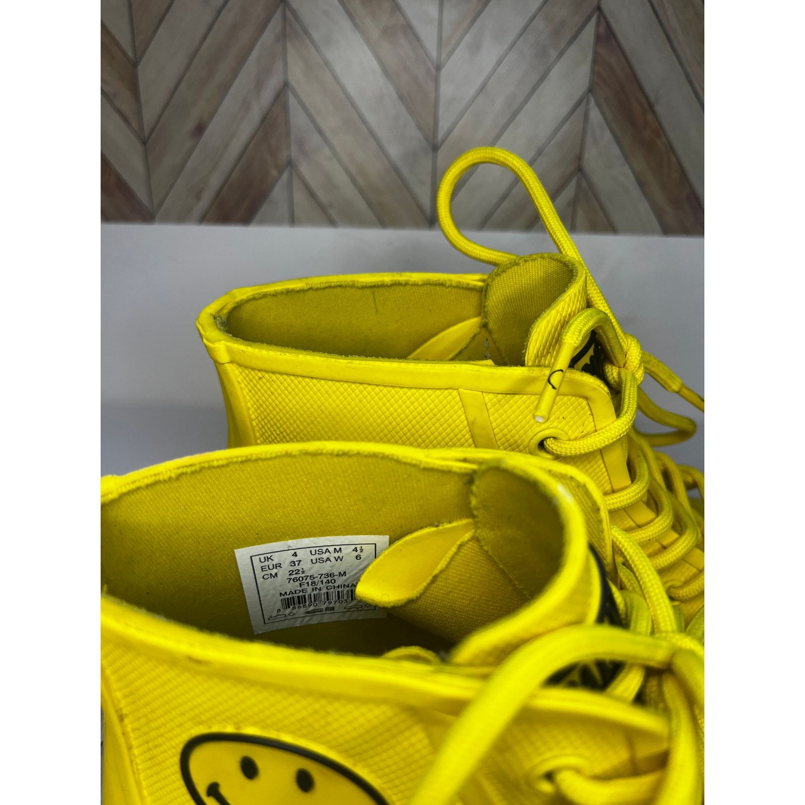 Palladium Palladium Pampa Smiley Rain Boots Waterproof Yellow Unisex Size US 6 / IT 36 - 4 Thumbnail