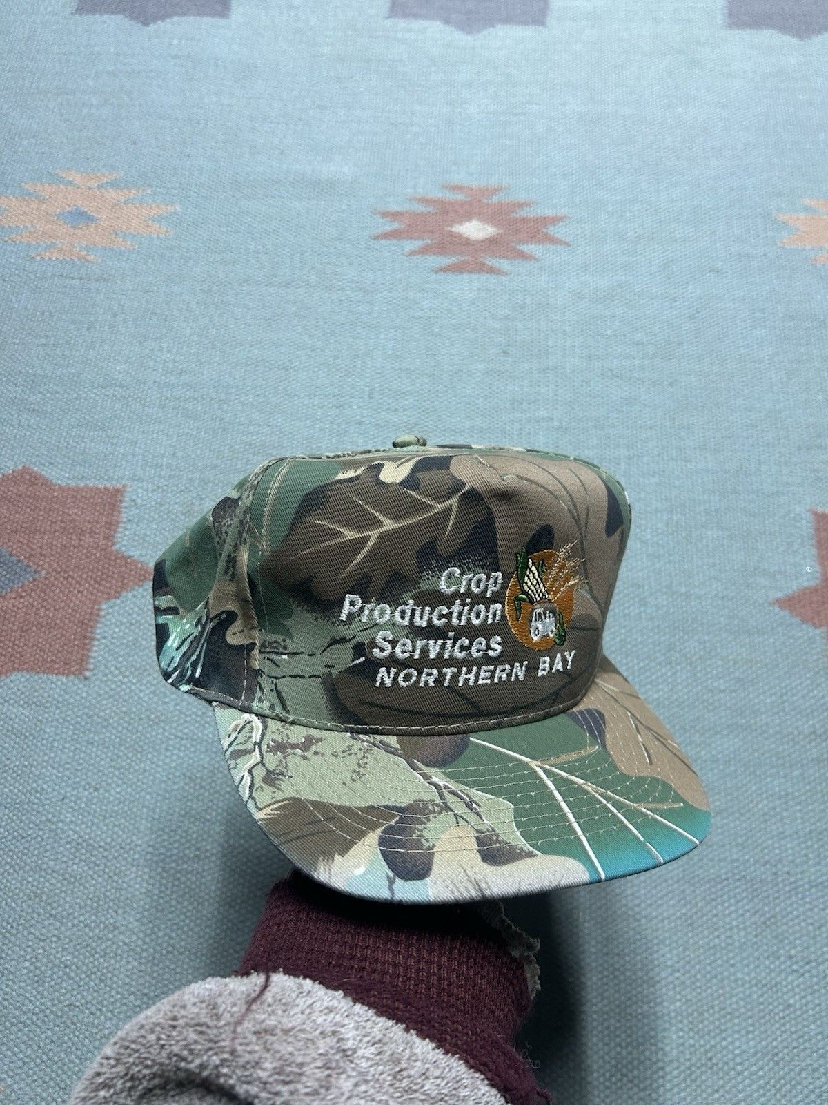 Vintage Vintage SnapBack hat camo crop production services farm Size ONE SIZE - 1 Thumbnail
