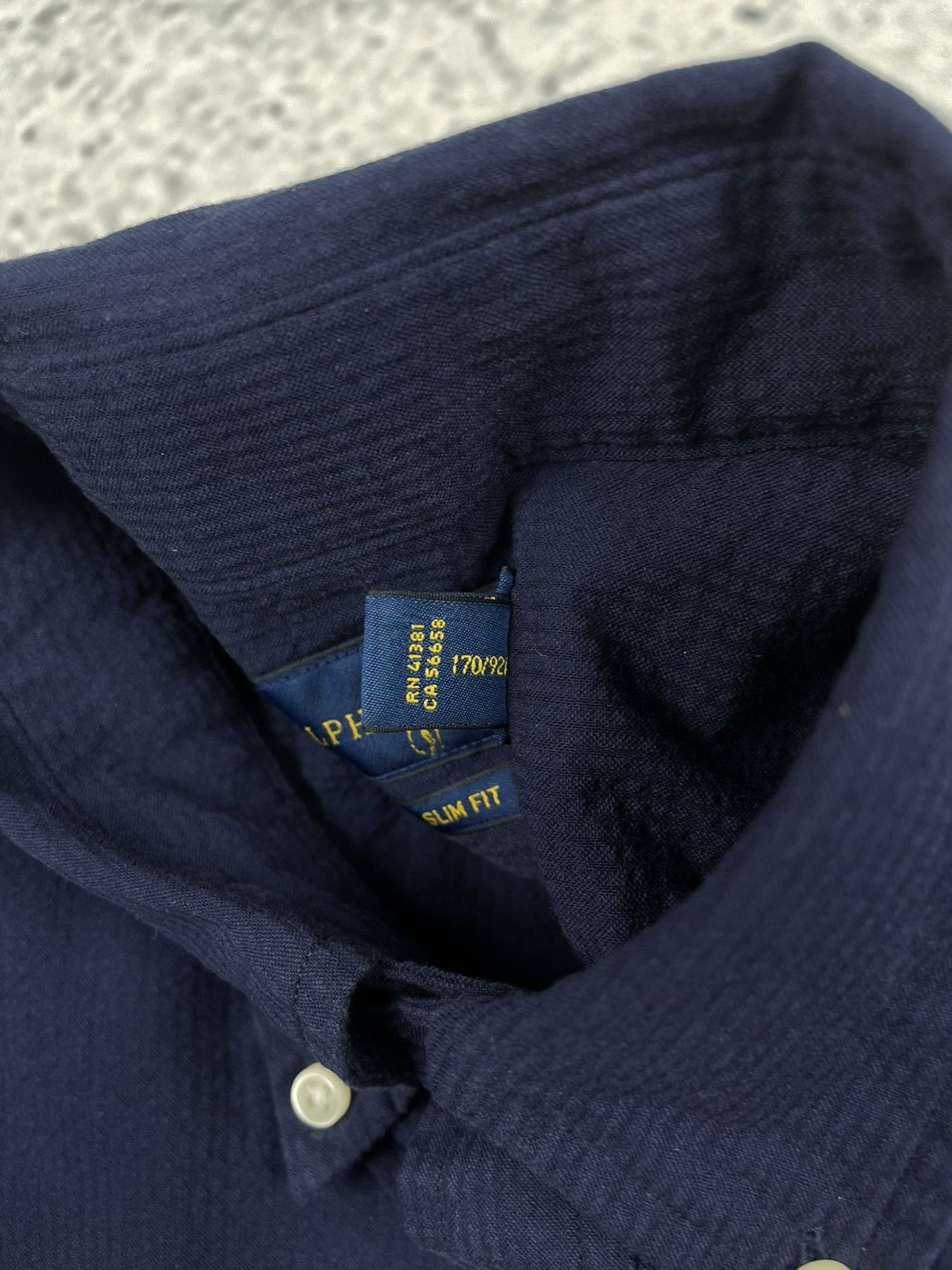 Polo Ralph Lauren Polo Ralph Lauren S Plain Navy Short-Sleeve Shirt EGV Size US S / EU 44-46 / 1 - 6 Thumbnail