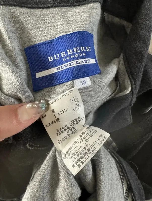 Burberry Burberry Gray Cotton-Blend Long Sleeve Cardigan. Size M / US 6-8 / IT 42-44 - 8 Thumbnail
