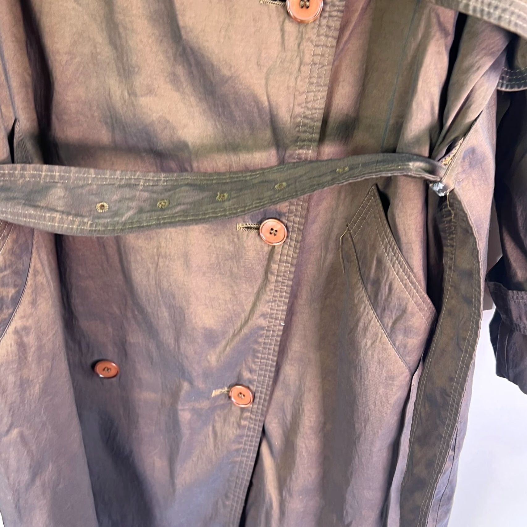 London Fog VINTAGE London Fog Overcoat Women 10P Brown Wool Lined Long Sleeve Button Solid Jacket Coat Mens? Girls? Size L / US 10 / IT 46 - 3 Thumbnail