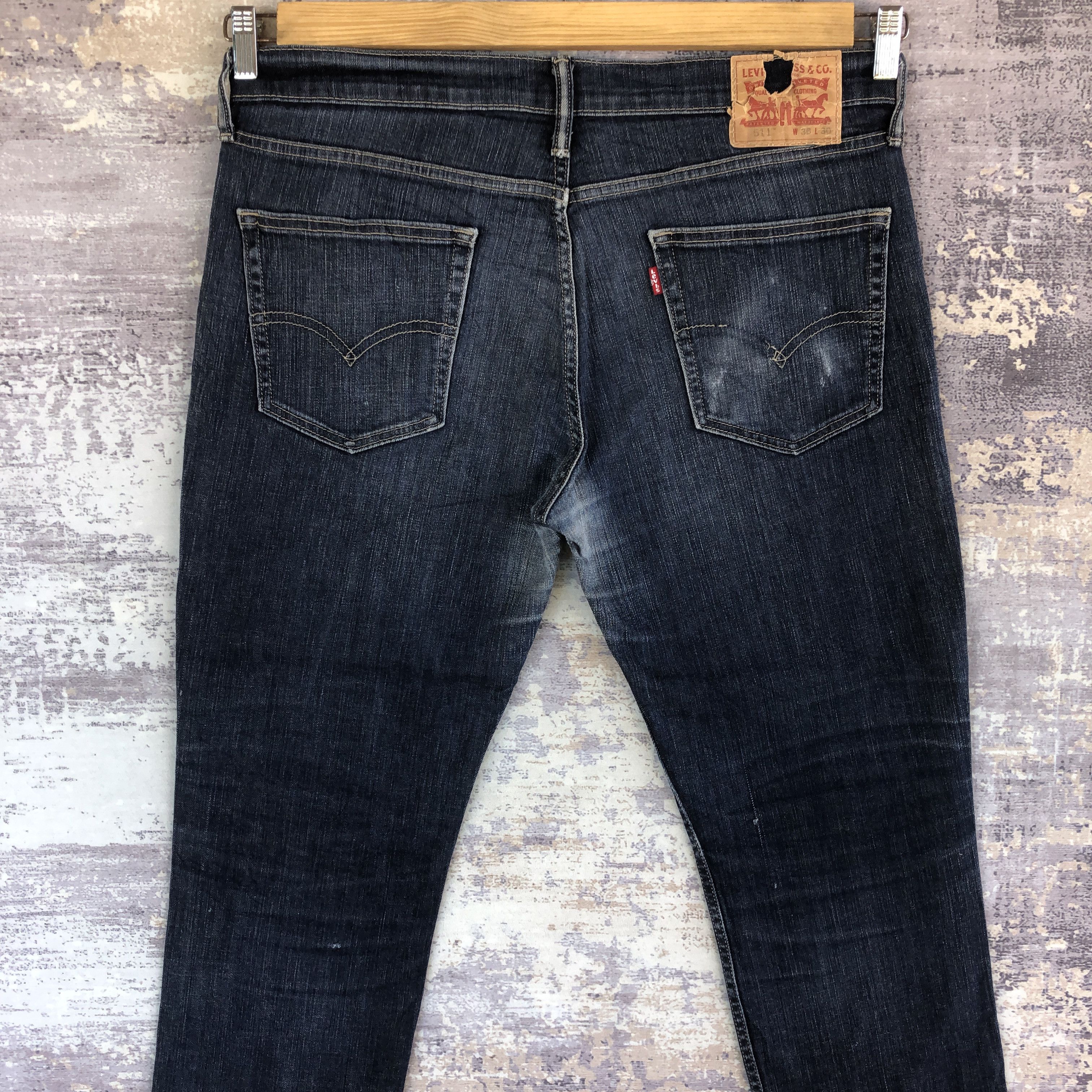 Levi's Vintage Levis 511 Distressed Jeans Levi's Slim Tapered Denim Size US 36 / EU 52 - 4 Thumbnail