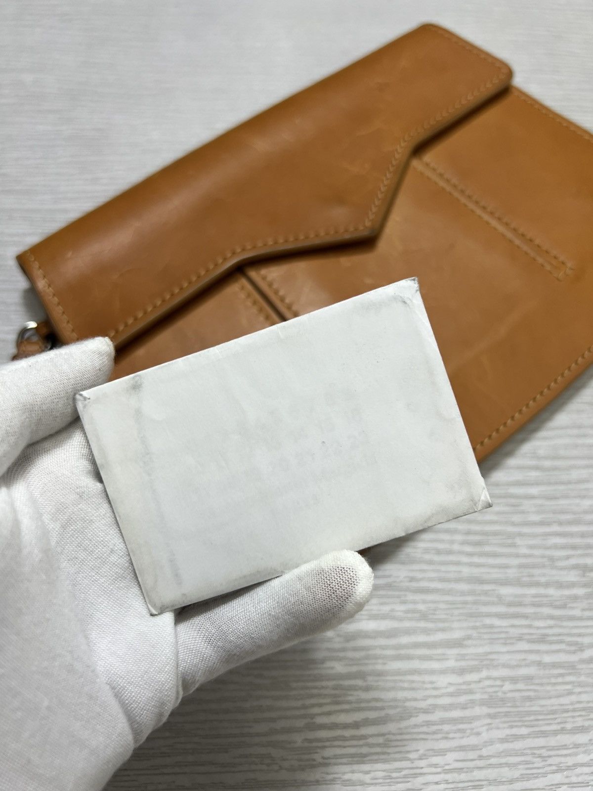 Maison Margiela Maison Margiela - A/W 15’ - Leather Flap Clutch Bag Size ONE SIZE - 15 Thumbnail