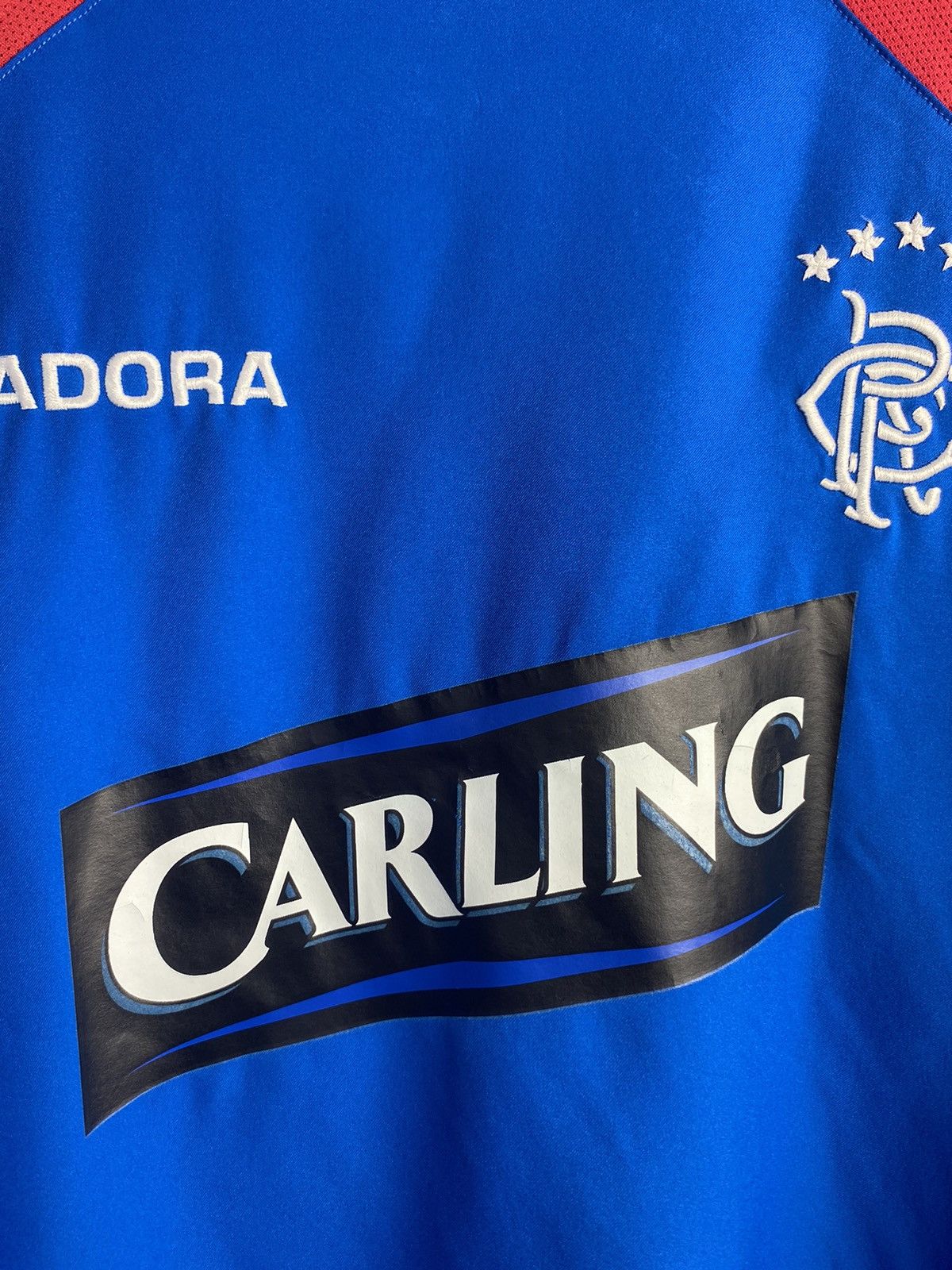 Diadora 2003/04 DIADORA RANGERS HOME SOCCER FOOTBALL JERSEY SHIRT Size US L / EU 52-54 / 3 - 5 Thumbnail