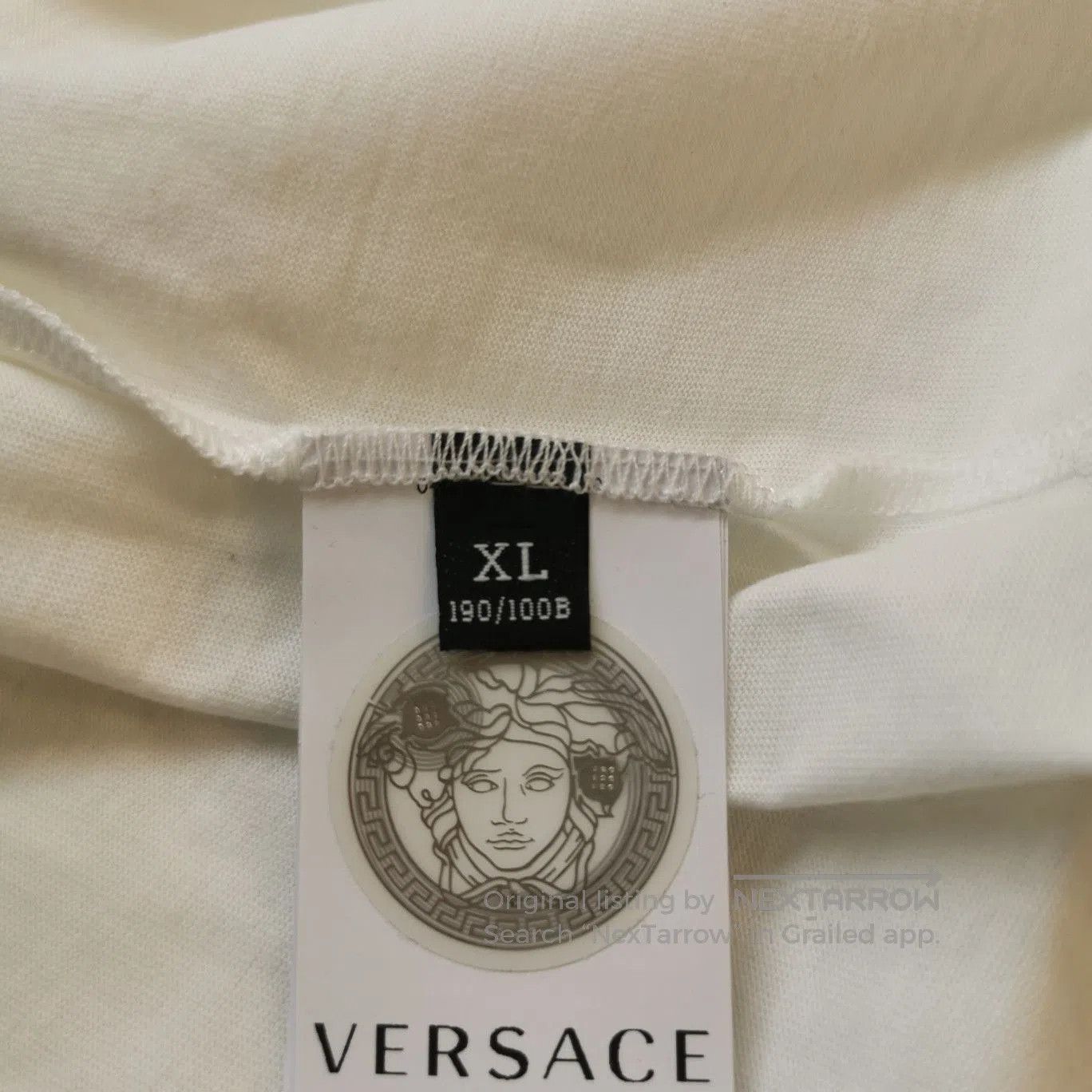 Versace Versace Cotton Logo Crew Neck T-Shirt XL. Size US XL / EU 56 / 4 - 8 Thumbnail