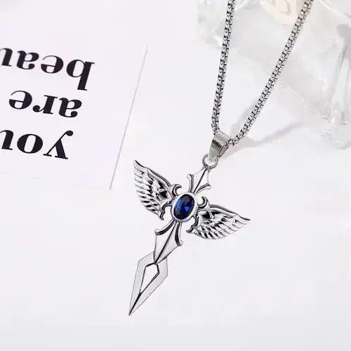 Other Angel Small Cross Sword Pendant Necklace Size ONE SIZE - 4 Thumbnail