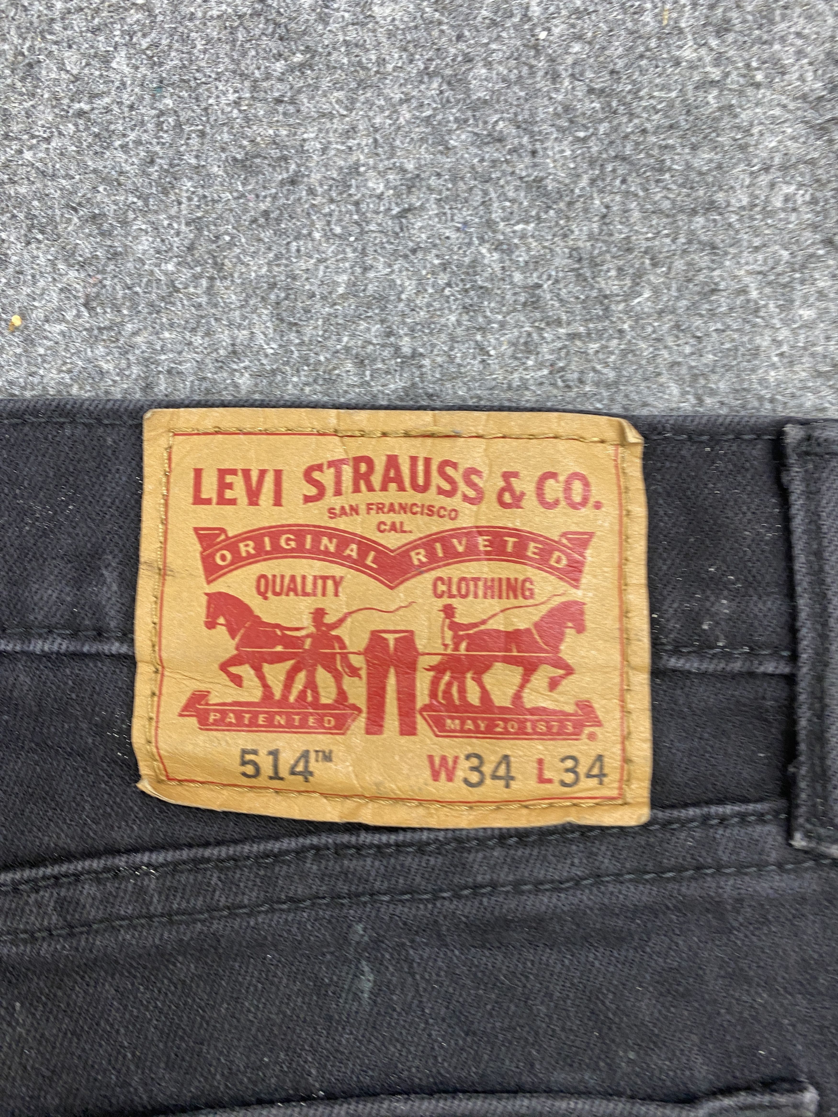 Levi's × Vintage Faded Black Vintage Levis 514 Jeans Size US 34 / EU 50 - 5 Thumbnail