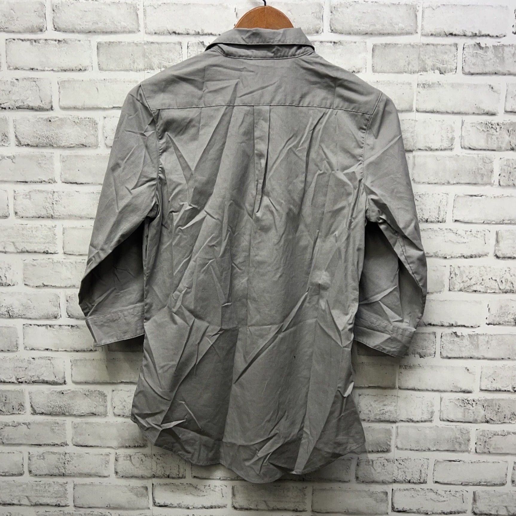 Vintage VINTAGE Tesla Women's Button-Up Shirt Gray Size S Size S / US 4 / IT 40 - 4 Thumbnail