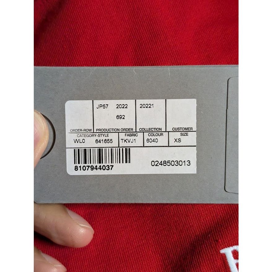 Balenciaga o1rshd1 Q:2 / Embro Pol Campgn Vintage Jersey T-Shirt in Red Size US XS / EU 42 / 0 - 12 Thumbnail