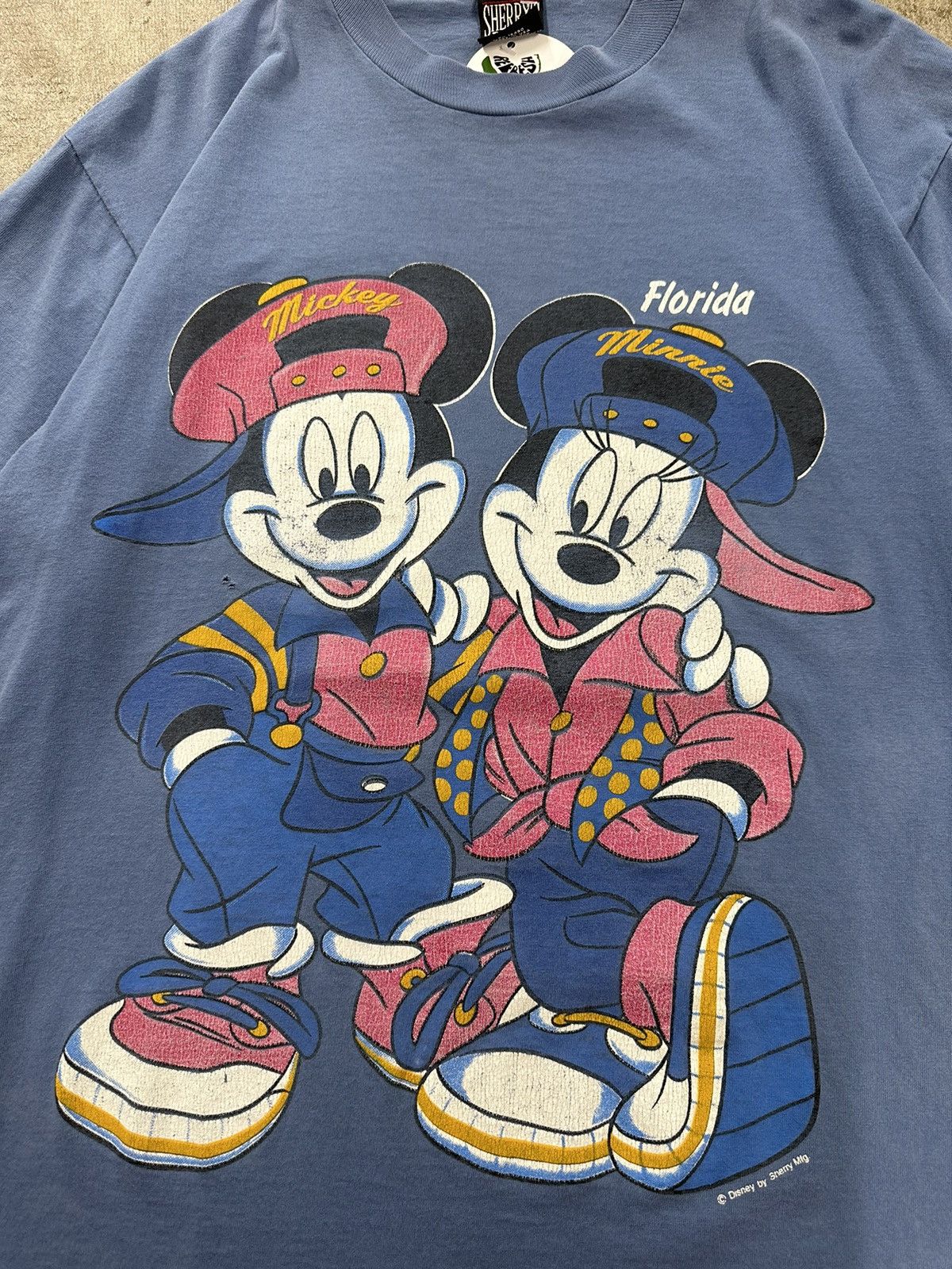Disney Vintage 90s Disney Mickey Minnie Double Sided Florida Shirt Size US M / EU 48-50 / 2 - 5 Thumbnail