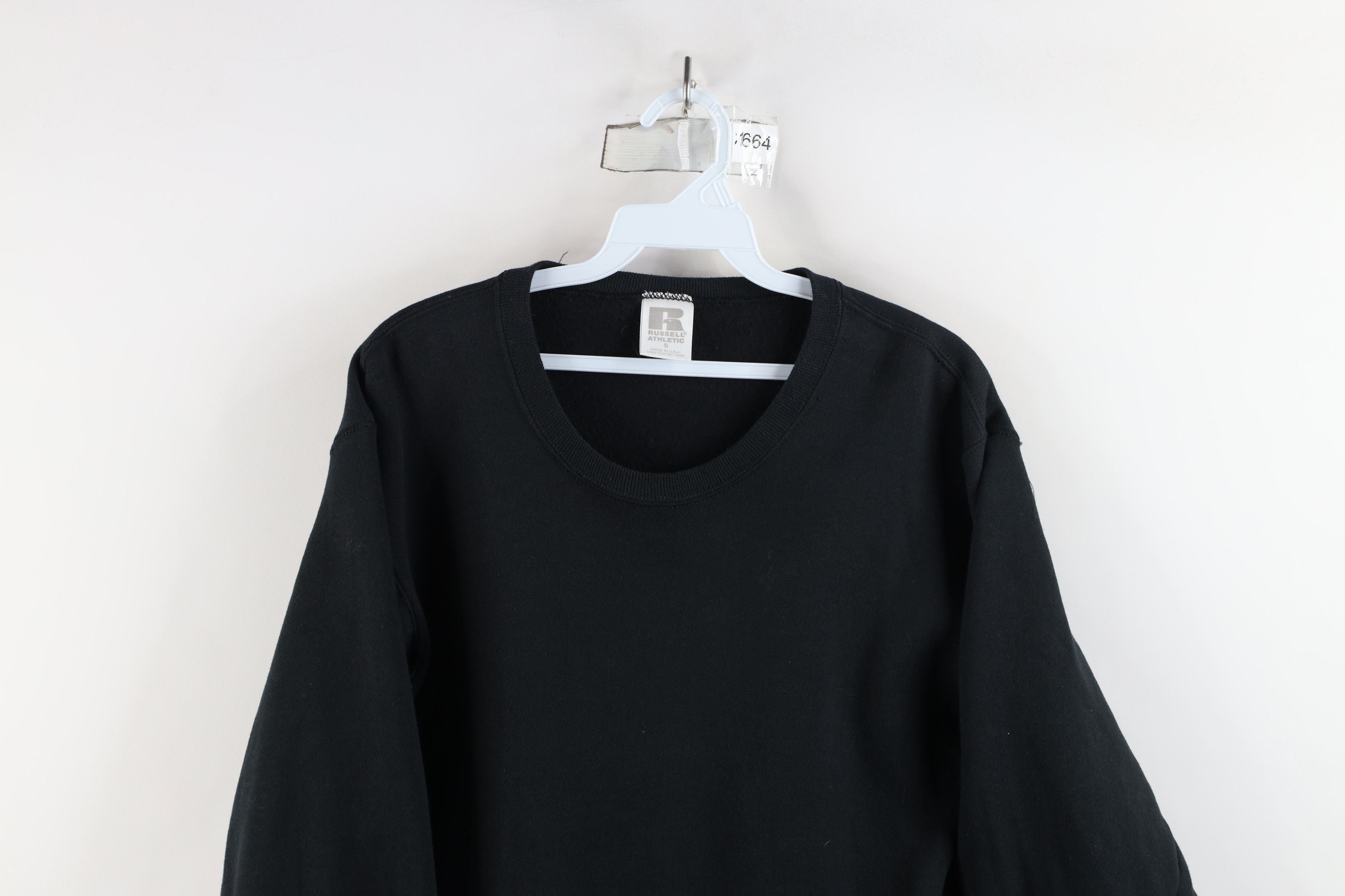 Russell Athletic × Vintage Vintage 90s Russell Athletic Crewneck Sweatshirt Black USA Size US S / EU 44-46 / 1 - 2 Thumbnail