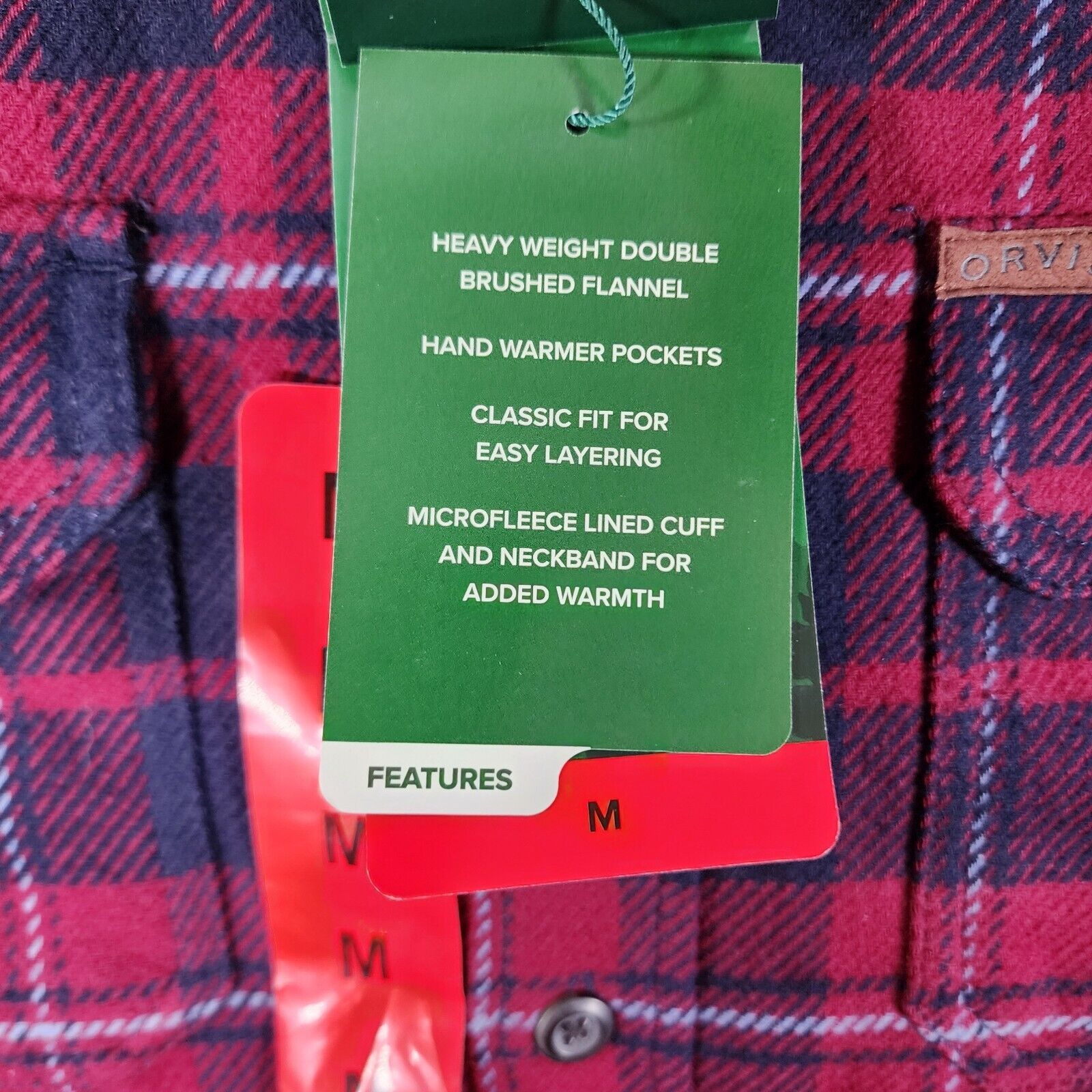 Orvis Orvis Heavy Weight Flannel Mens Sz M Plaid Shirt Jacket NWT Size US M / EU 48-50 / 2 - 5 Thumbnail