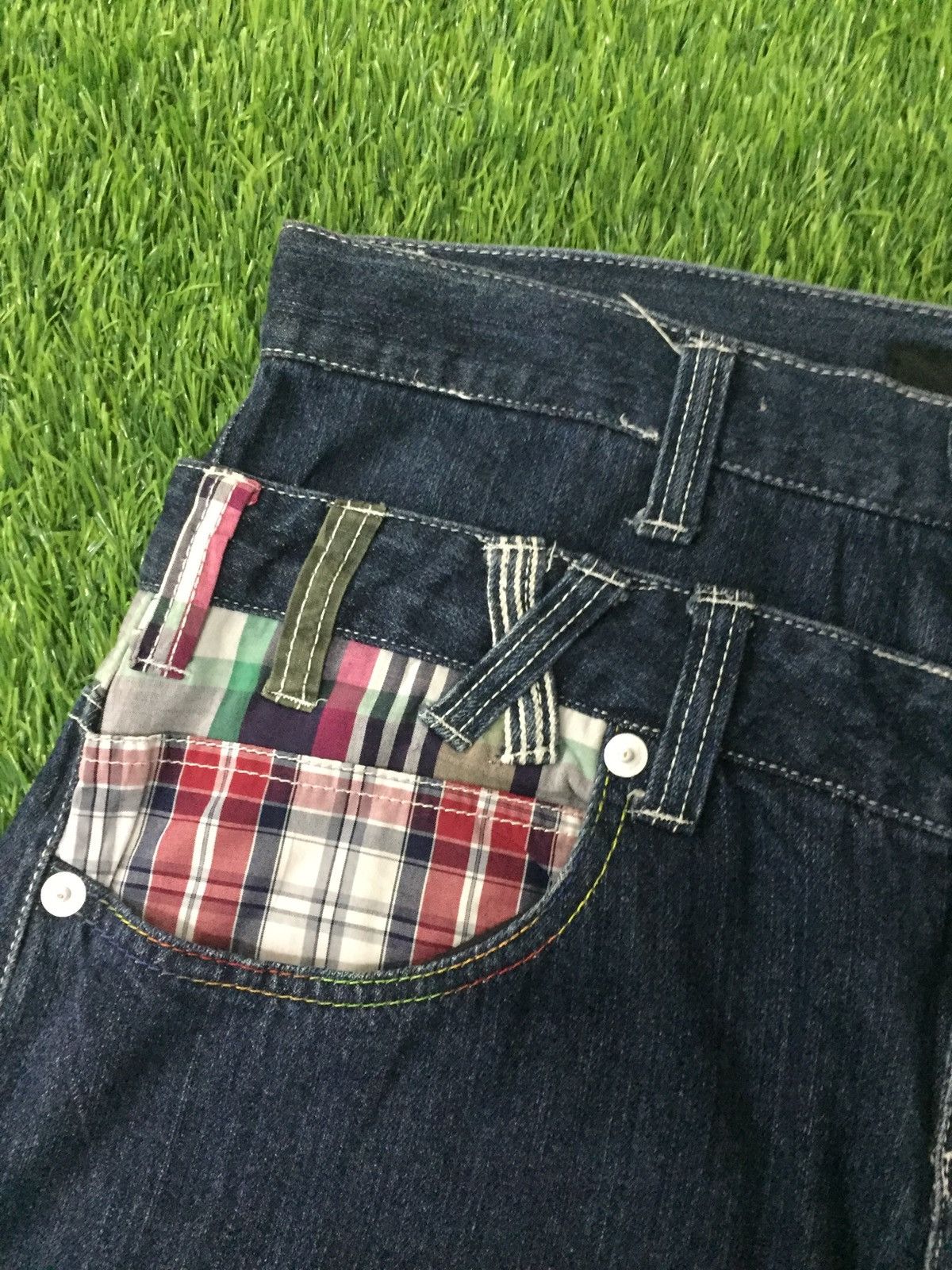 PPFM double waist dominate handcrafted punk style jeans Size US 32 / EU 48 - 6 Thumbnail