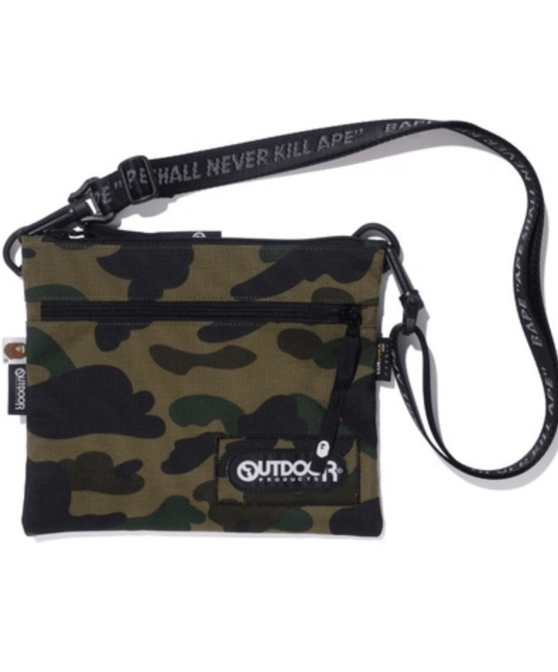 image of Bape X Outdoor Products 1St Camo Mini Shoulder Bag, Men's