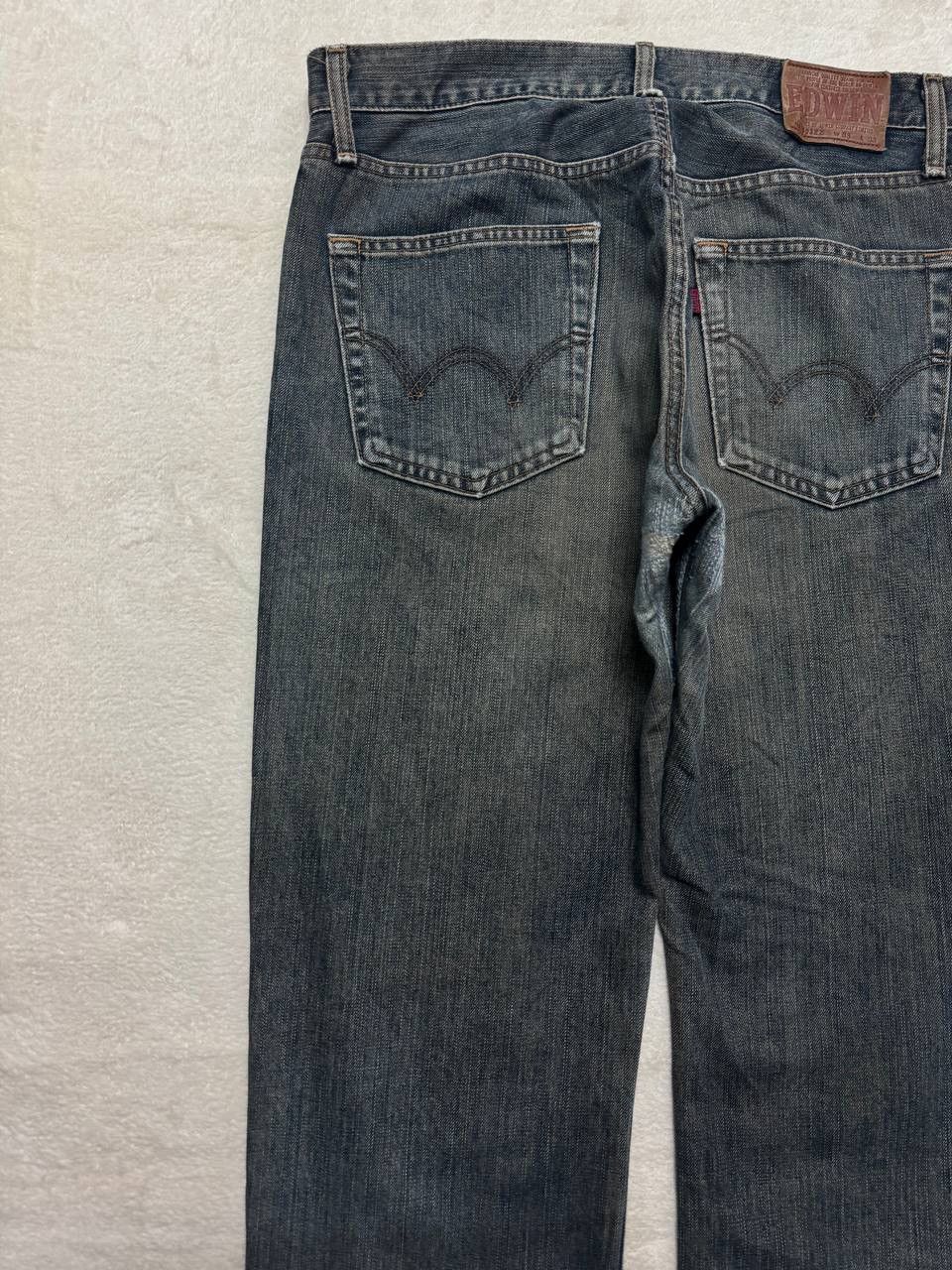 Edwin SICK Vintage Edwin Rusty Mudwash Distress Regular Dark Jean Size US 32 / EU 48 - 16 Thumbnail