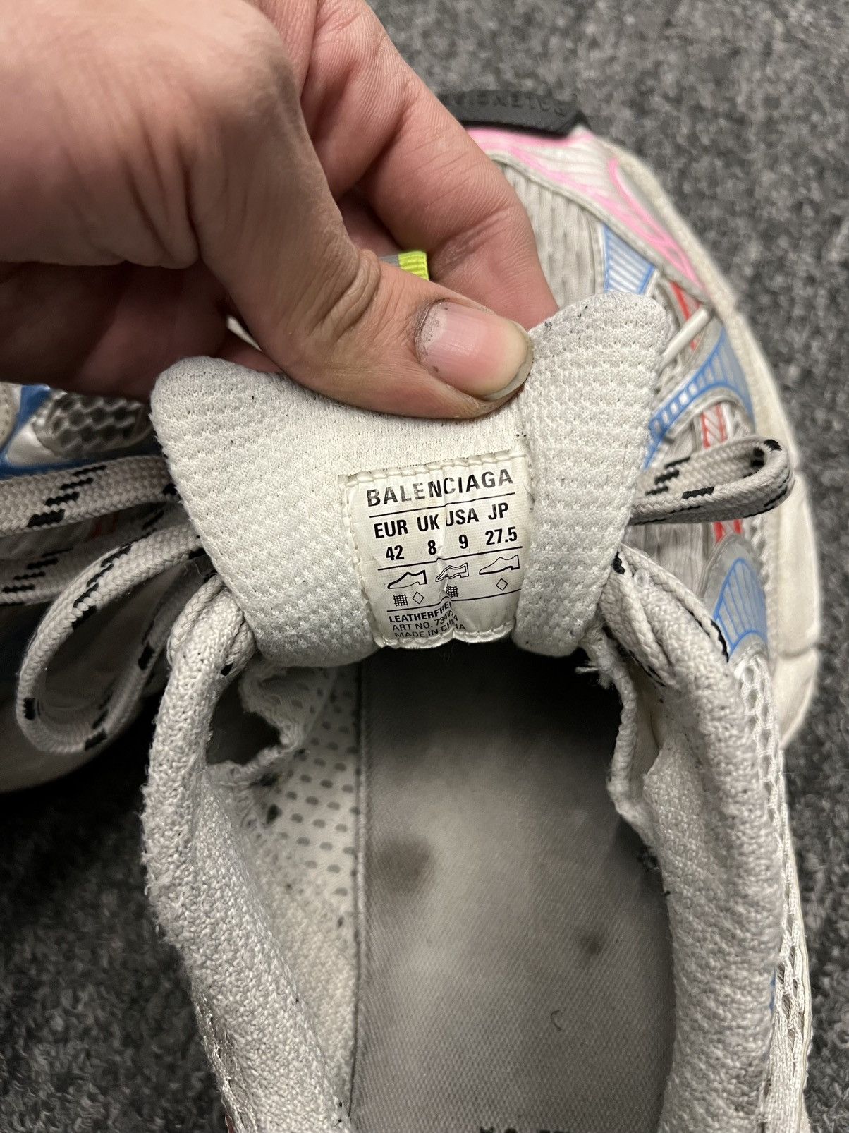 Balenciaga 2023 Balenciaga Wmns 3XL Sneaker 'Worn-Out - White Blue Red' Size US 9 / EU 42 - 7 Thumbnail