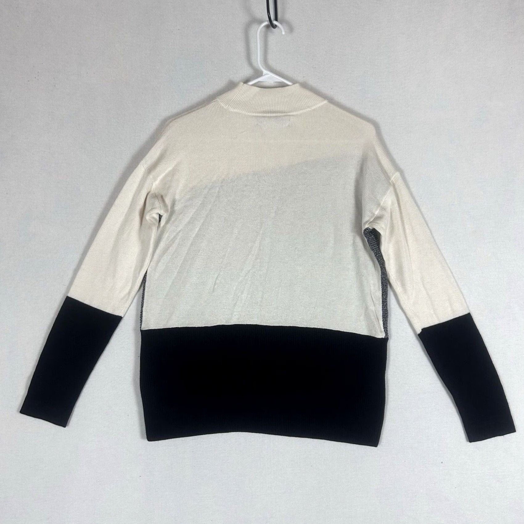 Apt. 9 APT 9 Womens Sweater Long Sleeve Color Block Geometric Design NWT Size S Size S / US 4 / IT 40 - 6 Thumbnail