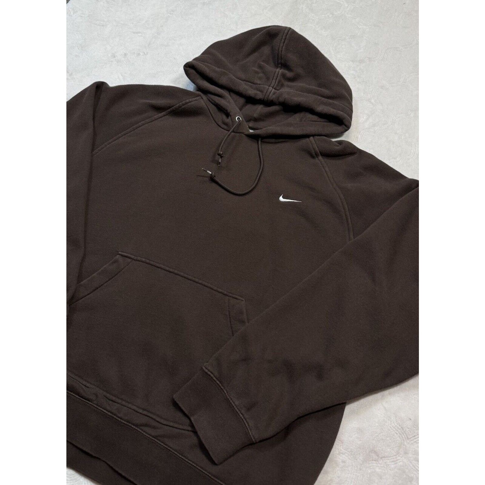 Nike VINTAGE NIKE 90s Y2k BROWN HOODIE SIZE Large Grey Tag Size US L / EU 52-54 / 3 - 3 Thumbnail