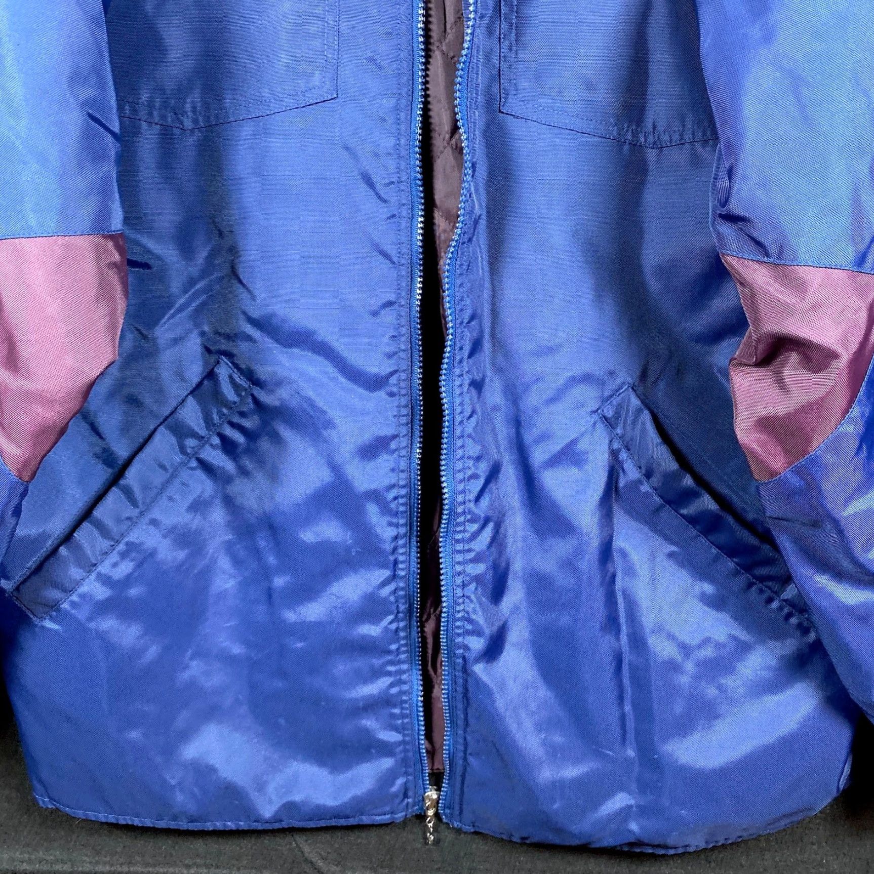 Adidas VINTAGE Adidas Mens Jacket Blue Purple Track Quilted Full Zip XL Windbreaker Size US XL / EU 56 / 4 - 5 Thumbnail