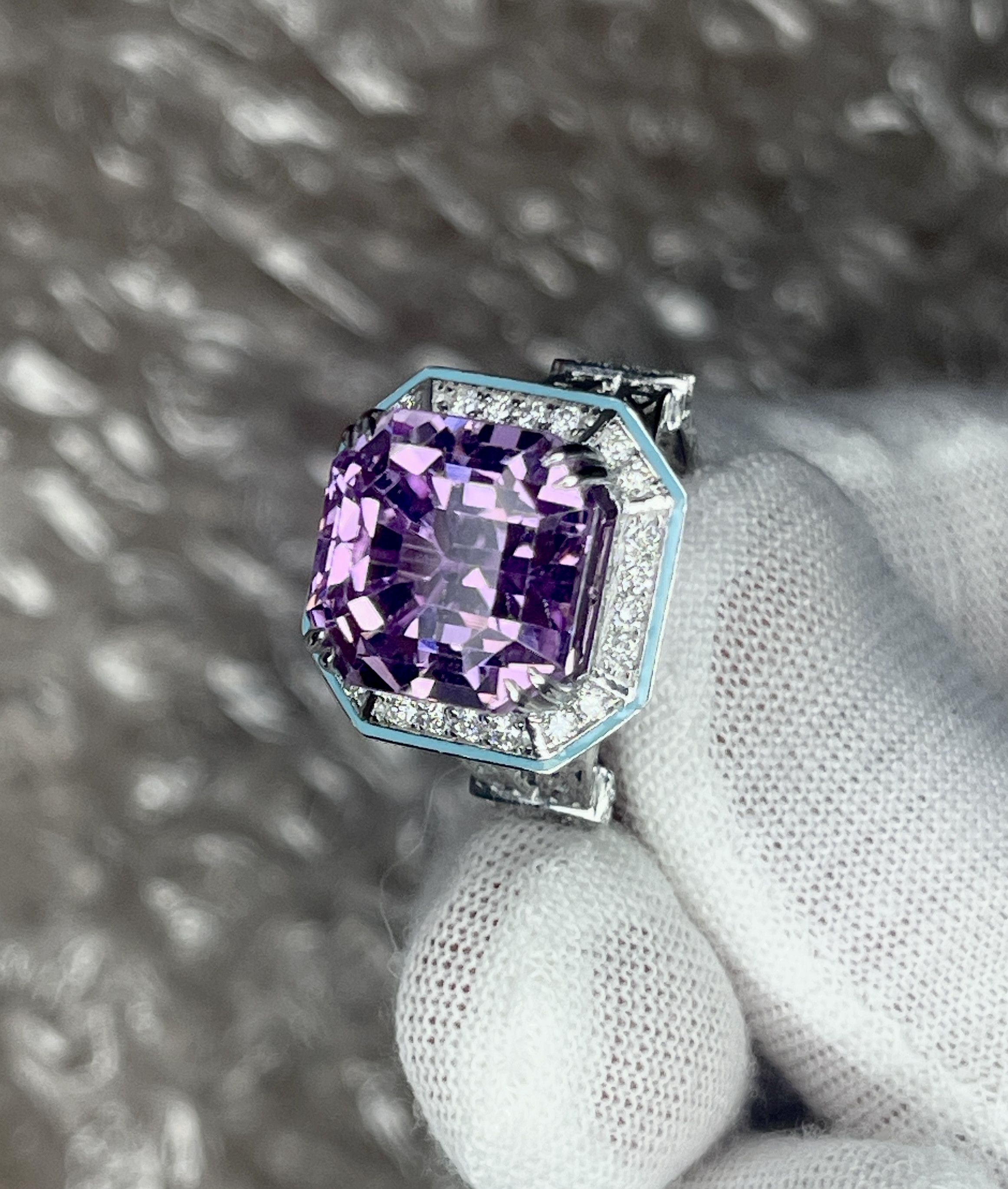 Jewelry Bague Rose Kunzite naturelle 13,82ct Size ONE SIZE - 3 Thumbnail