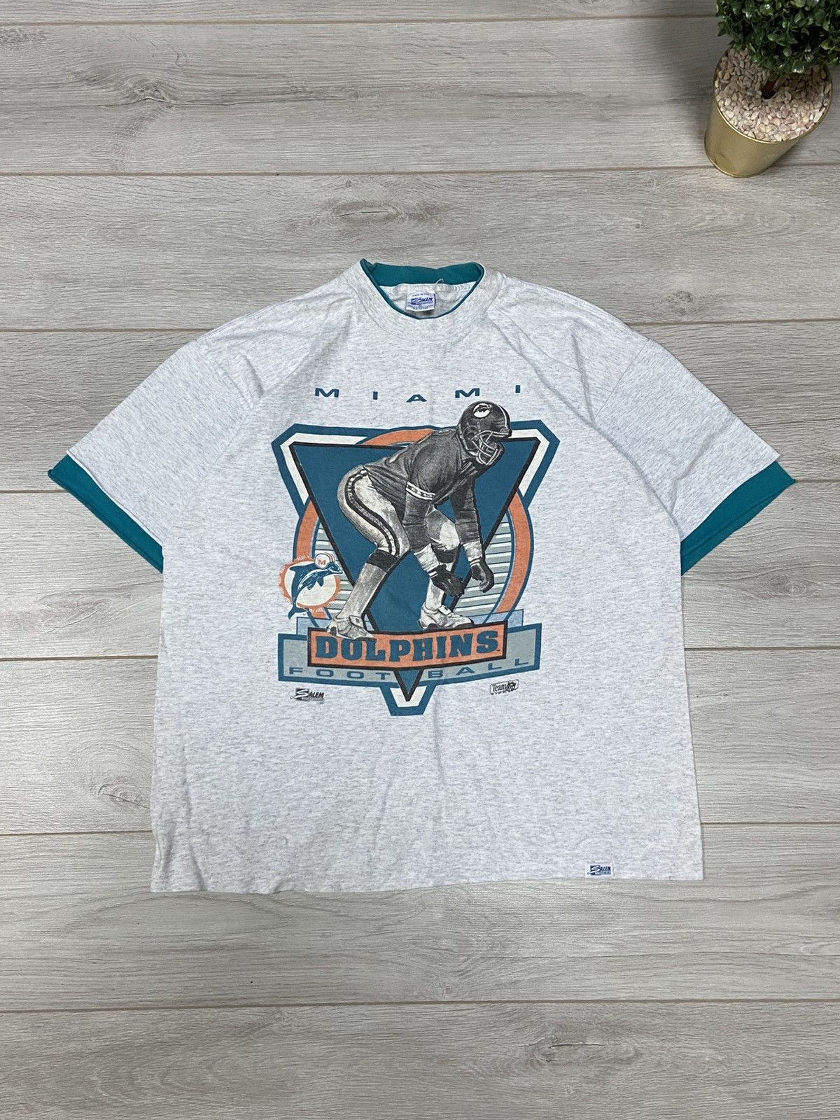 NFL USA Vintage Miami Dolphins 1991 NFL Graphic Tee Size US XL / EU 56 / 4 - 1 Thumbnail