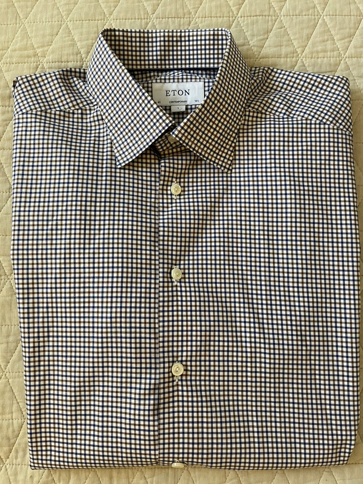 Eton Check Print Shirt Size US L / EU 52-54 / 3 - 1 Thumbnail