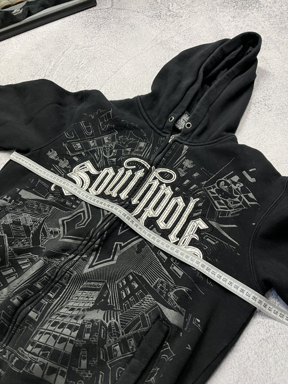 Southpole Vintage Y2K Southpole Zip Hoodie Boxy Big Graphic Logo Rare Size US M / EU 48-50 / 2 - 13 Thumbnail
