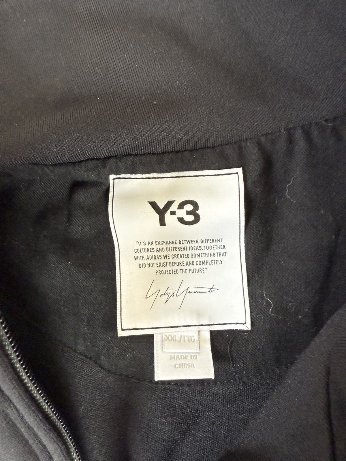 Y-3 Y-3 Big Logo Full Zip Track Top Jacket Size US XXL / EU 58 / 5 - 5 Thumbnail