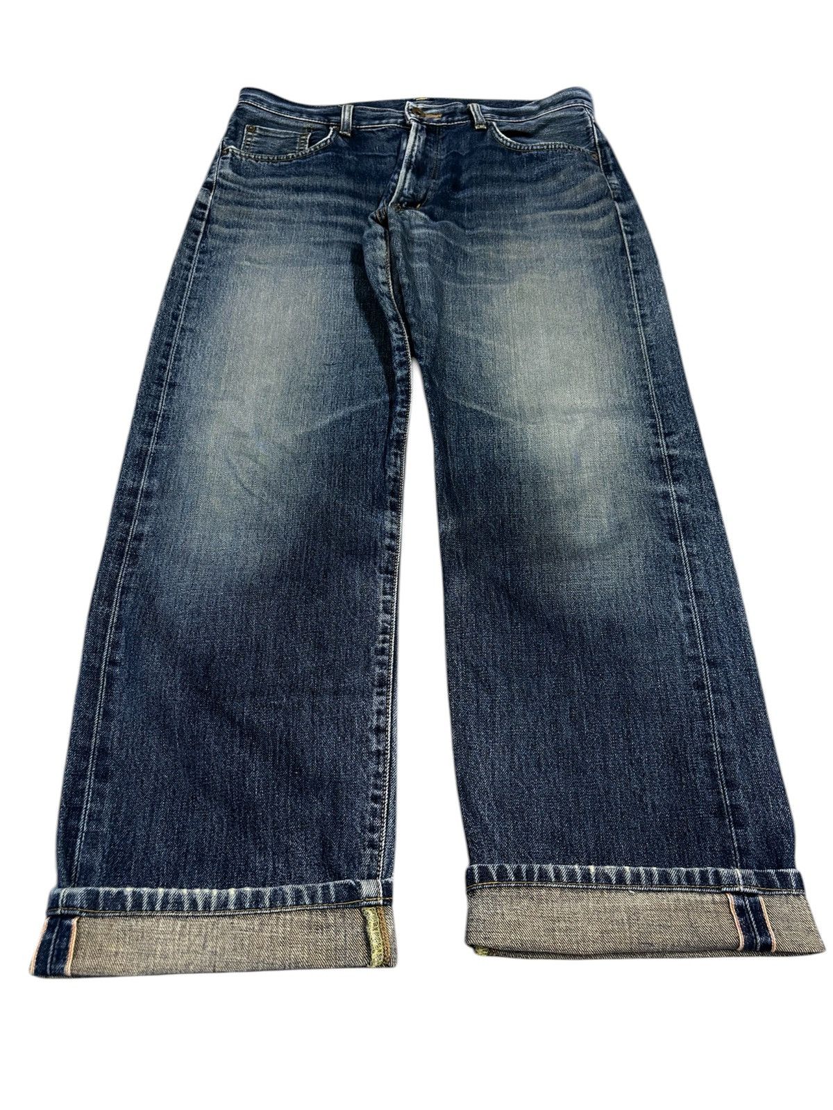 Edwin RARE 90s EDWIN 505XX DISTRESSED SELVEDGE REDLINE DENIM JEANS Size US 34 / EU 50 - 3 Thumbnail