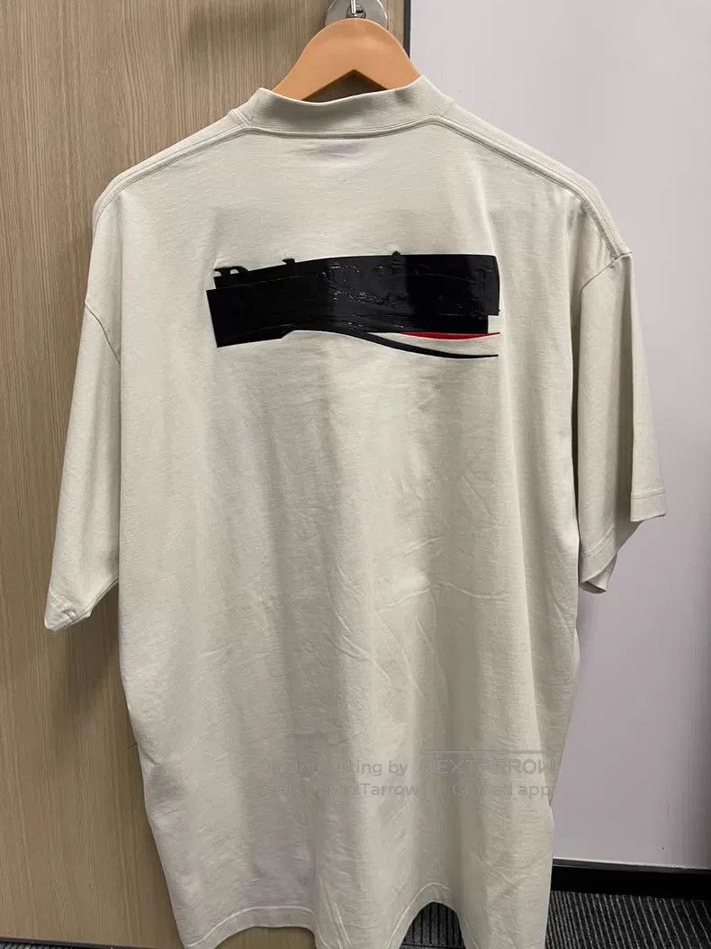 Balenciaga Balenciaga Tape Embroidered Short Sleeve T-Shirt Size US S / EU 44-46 / 1 - 2 Thumbnail