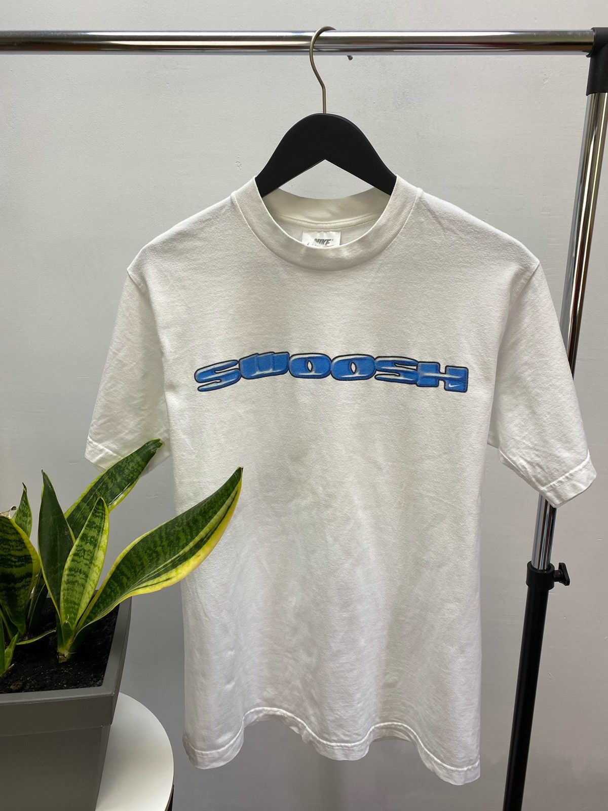 Other 90s Vintage Nike Swoosh Center Logo T-Shirt Size US S / EU 44-46 / 1 - 5 Thumbnail