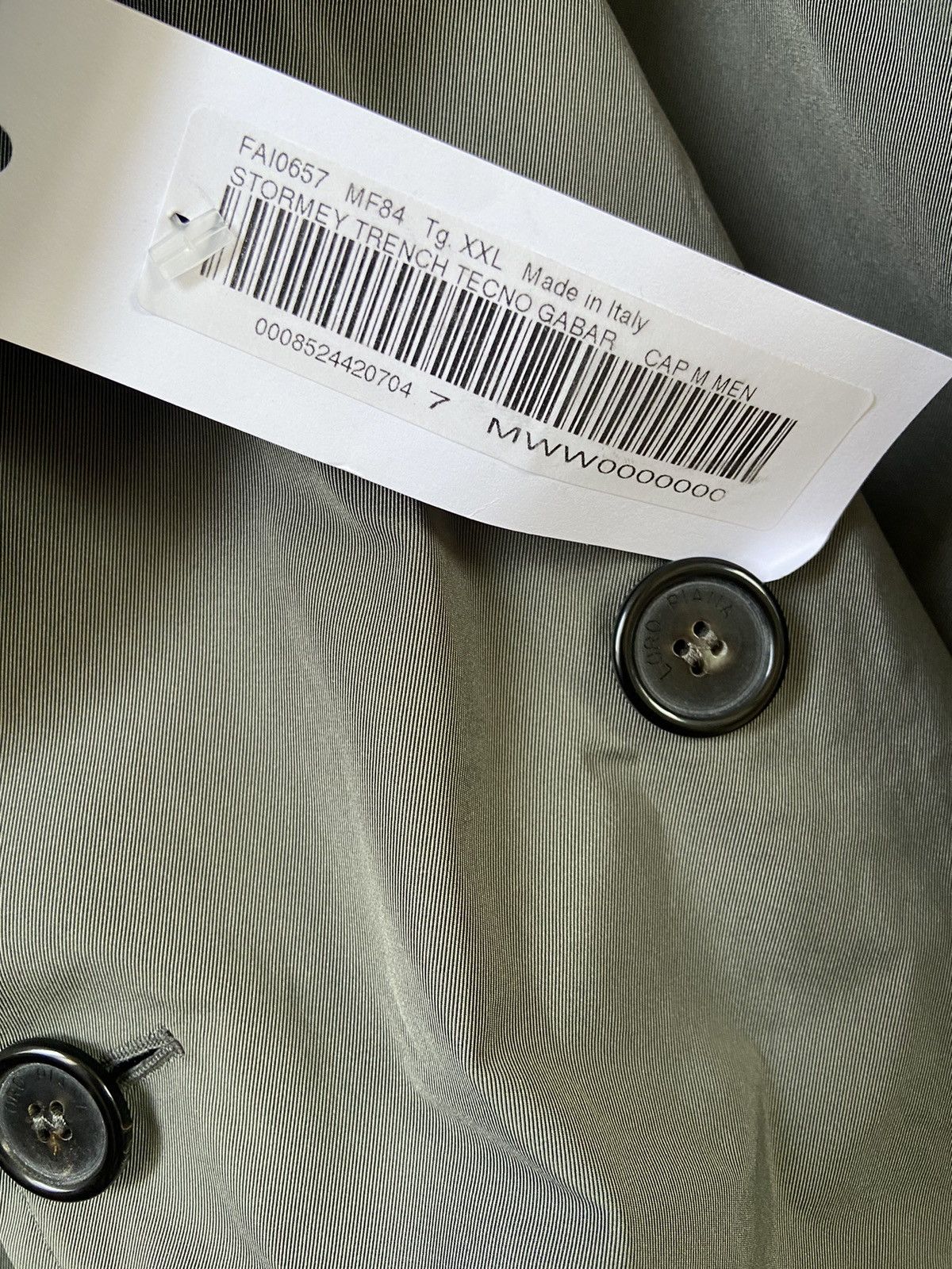 Loro Piana Loro Piana Light Olive Stormey Trench Tecno Coat Size US XXL / EU 58 / 5 - 9 Thumbnail