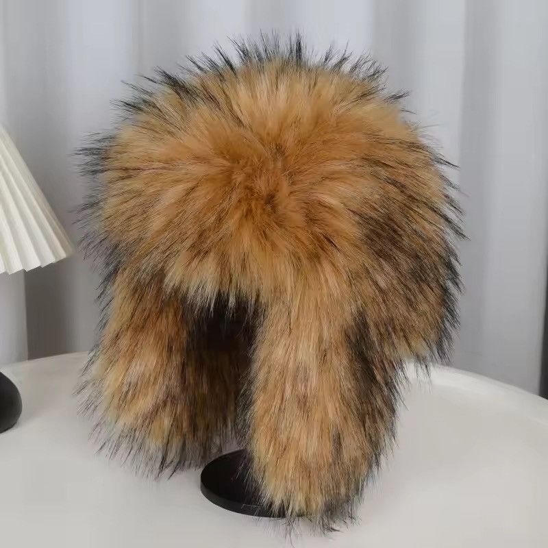 Japanese Brand Faux Fox Fur Ushanka Hat Size ONE SIZE - 3 Thumbnail