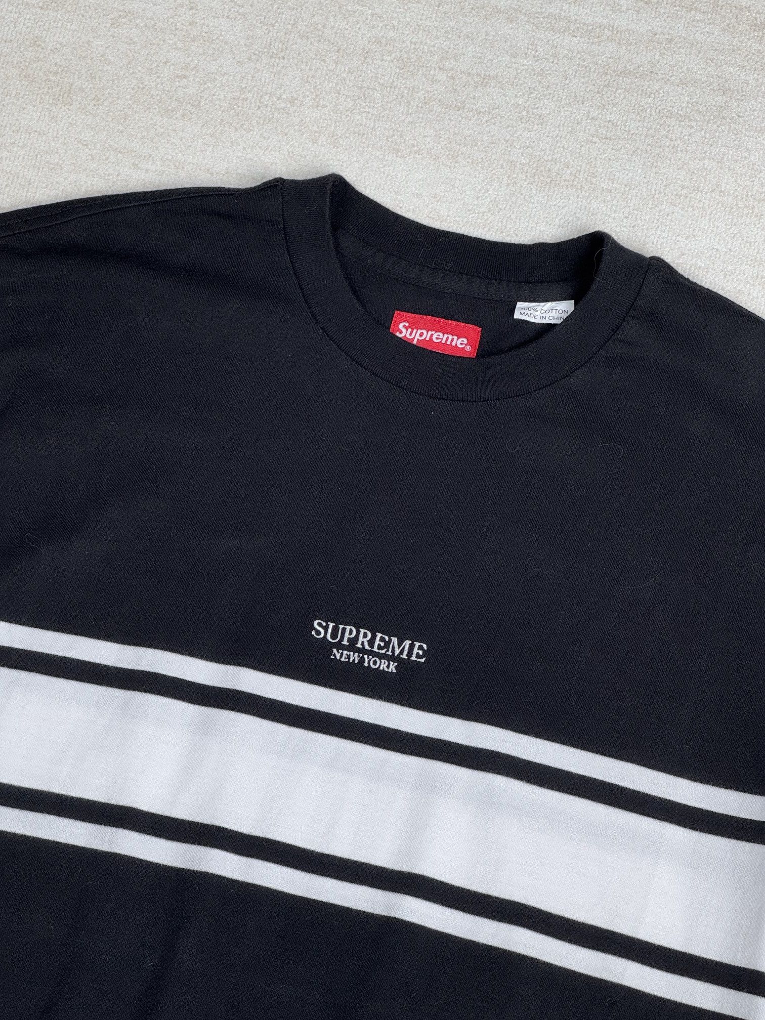 Supreme embroidered logo tee Size US M / EU 48-50 / 2 - 1 Thumbnail