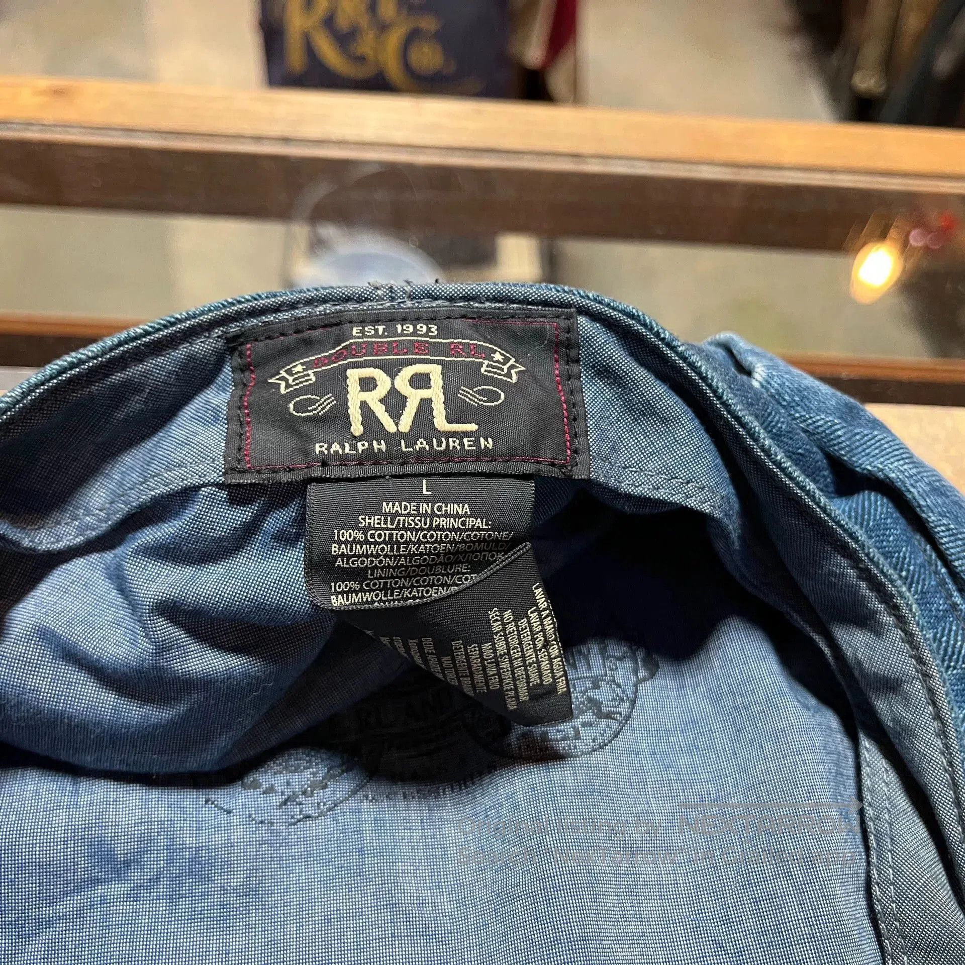 RRL Ralph Lauren RRL Blue Dyed Striped Beret Hat. Size ONE SIZE - 6 Thumbnail