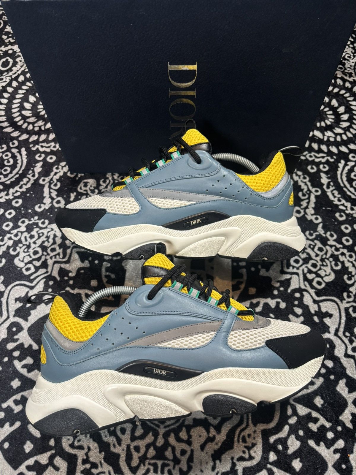 Dior Dior B22 ‘Teal Yellow’ Size US 10 / EU 43 - 3 Thumbnail