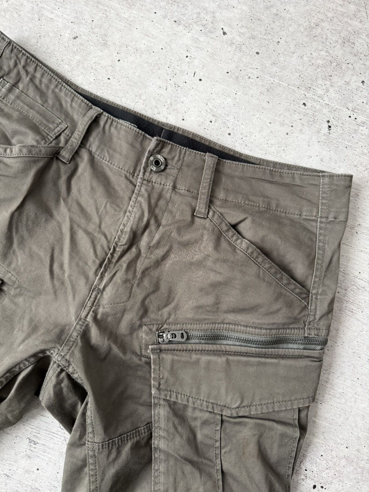 G-Star G-Star RAW Rovic Zip 3D Straight Tapered Cargo Pants Olive Size US 32 / EU 48 - 7 Thumbnail