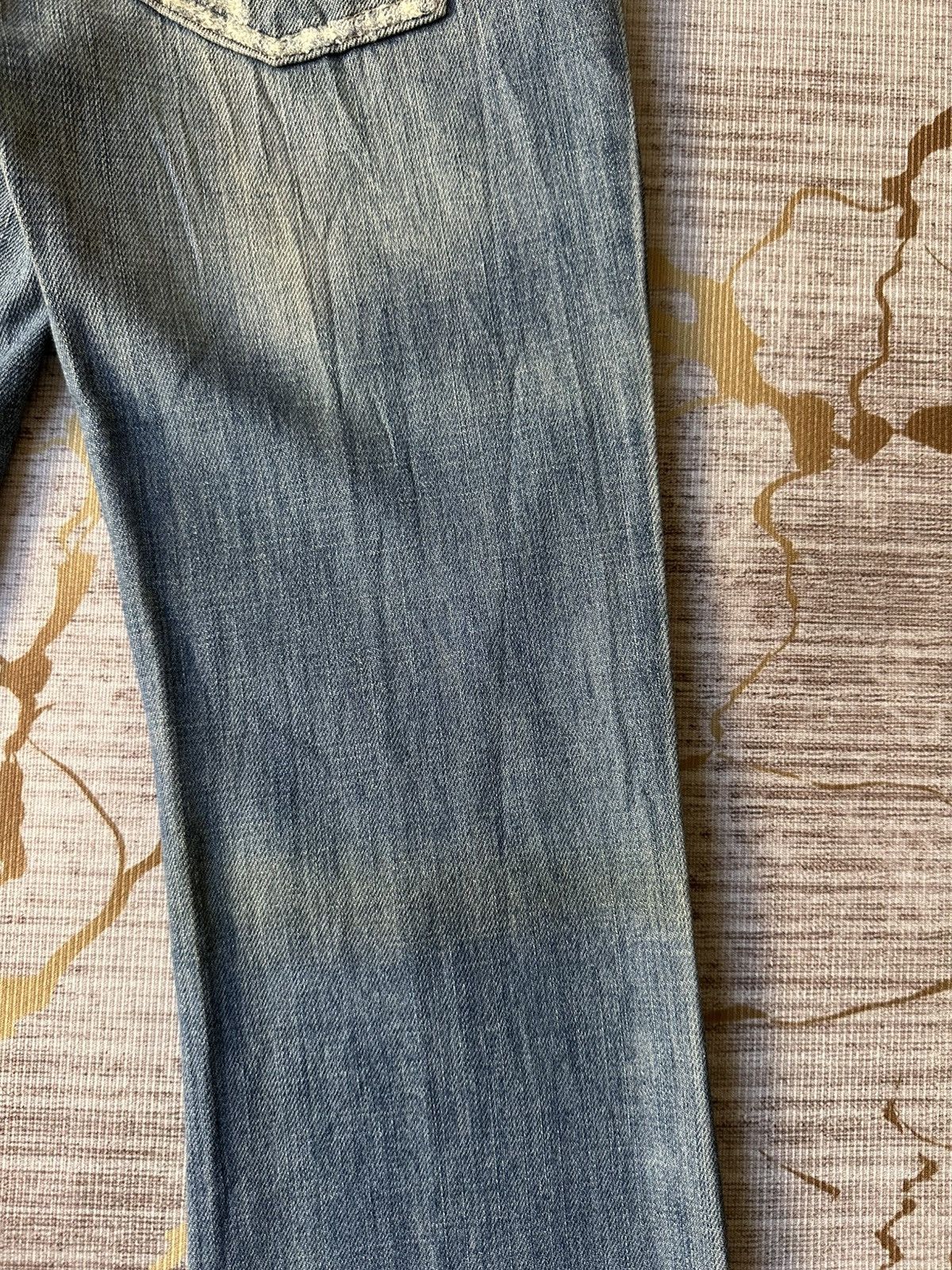 Joe's FLARE Joe’s Distressed Faded Blue Boot Jeans Size 28" / US 6 / IT 42 - 18 Thumbnail
