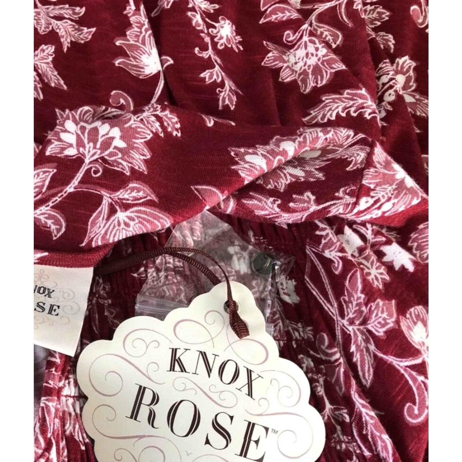 Vintage Knox Rose Top XS Red/white Floral Smocked Scoop Neck Balloon Sleeve Peasant Boho Shirt Women XS Red Floral Bohemian Shirt Size XS / US 0-2 / IT 36-38 - 4 Thumbnail