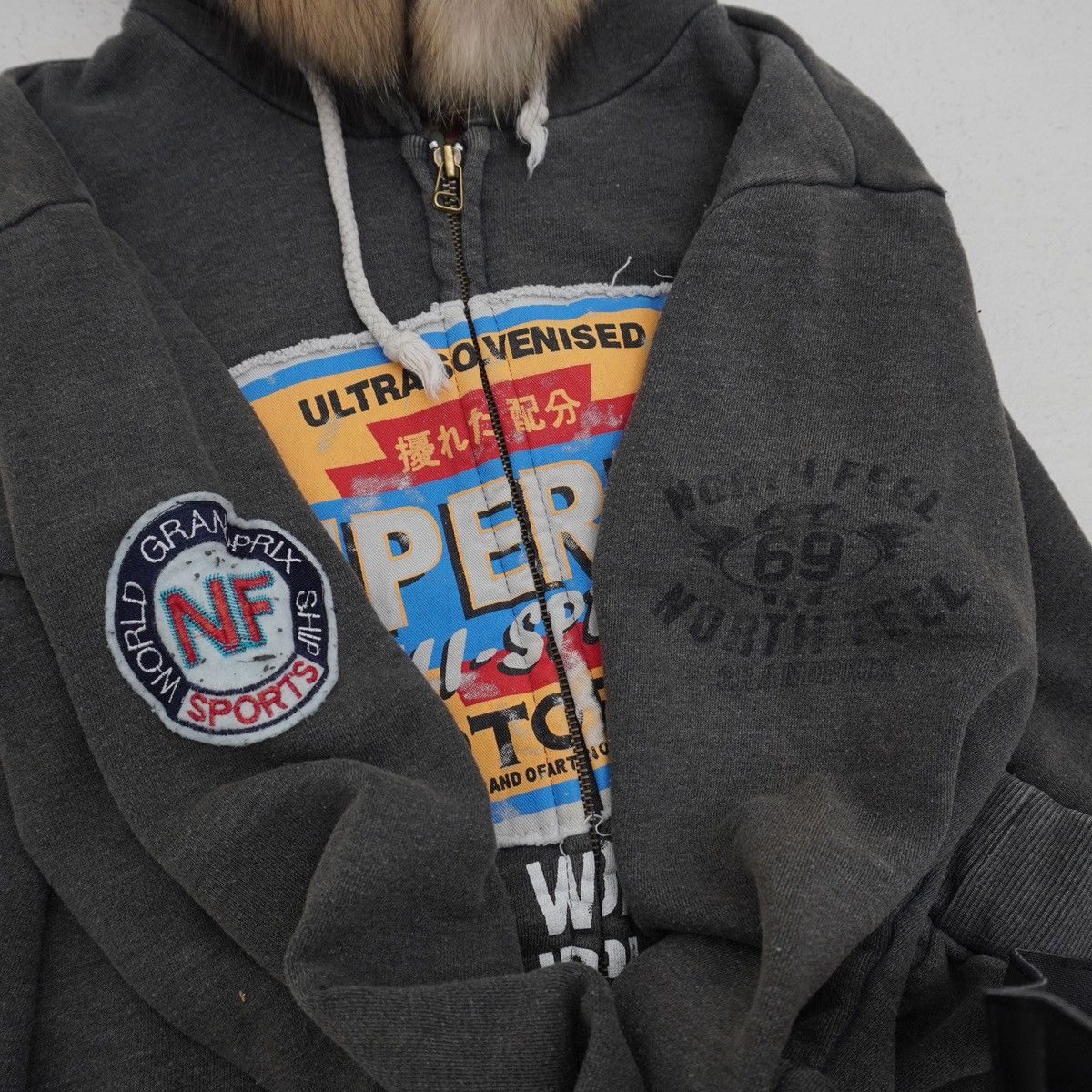 Japanese Brand Superday Retro Graphic Hoodie Fur Hoodie LGB ifsixw9 style Size US L / EU 52-54 / 3 - 9 Thumbnail