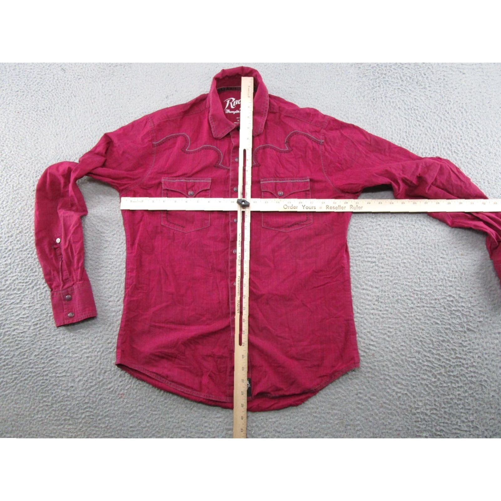 Wrangler VINTAGE Wrangler Rock 47 Men’s Pearl Snap Shirt Size M Red Western Cowboy Rodeo READ Size US M / EU 48-50 / 2 - 6 Thumbnail