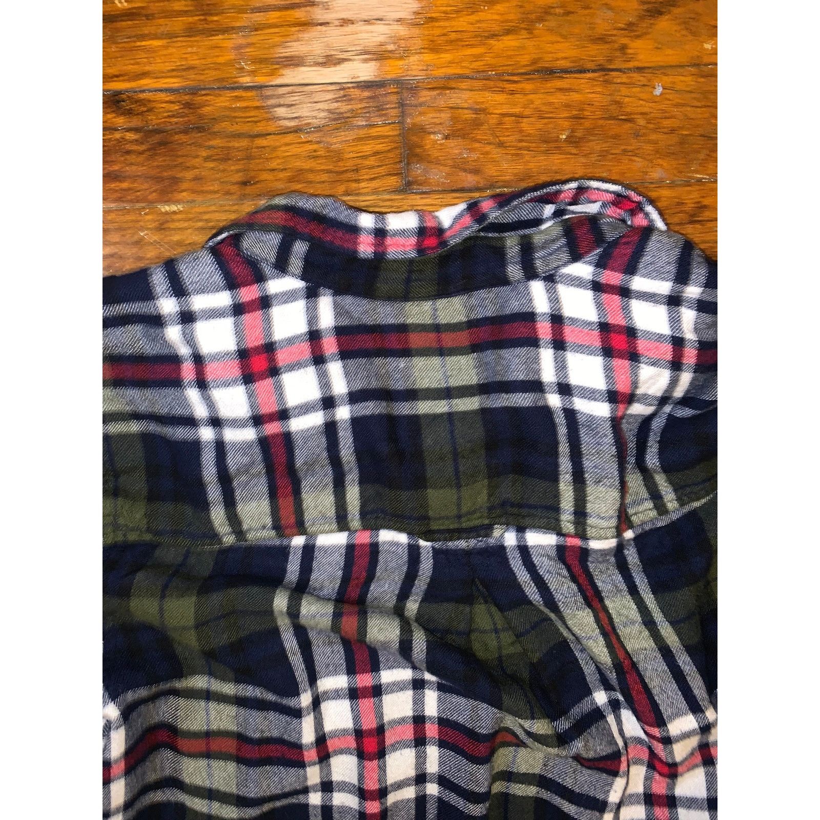 American Eagle Outfitters American Eagle Boyfriend Fit Flannel Shirt Womens L Plaid Size L / US 10 / IT 46 - 6 Thumbnail