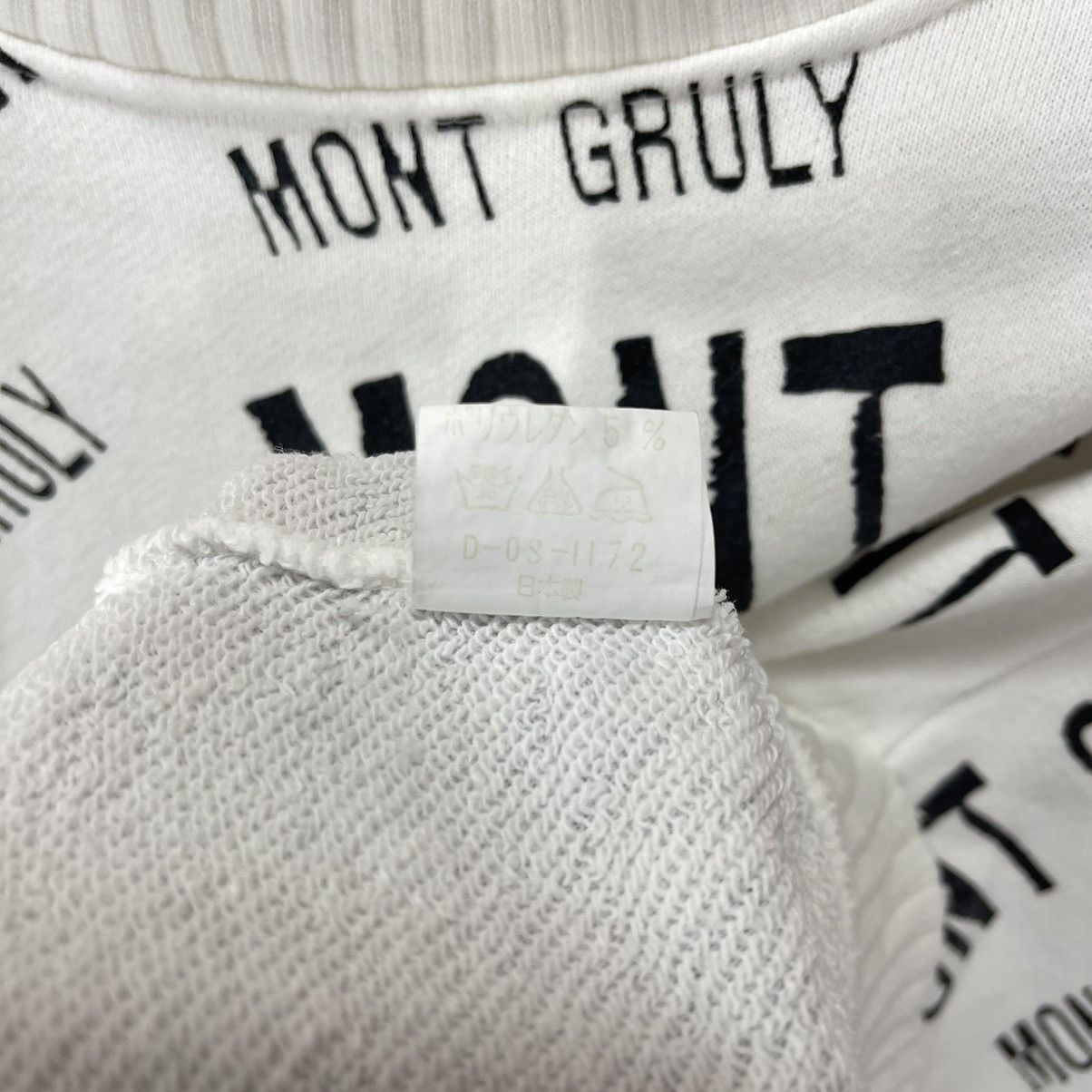 Japanese Brand MONT GRULY Made In Japan Women Crop Sweatshirt #1408/AW Size S / US 4 / IT 40 - 8 Thumbnail