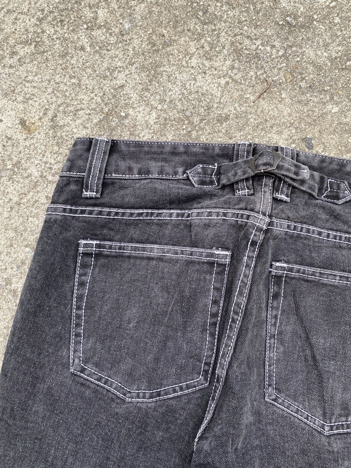 If Six Was Nine × Japanese Brand × Le Grande Bleu (L.G.B.) John Galt Buckle Back Flare Denim Size US 30 / EU 46 - 9 Thumbnail