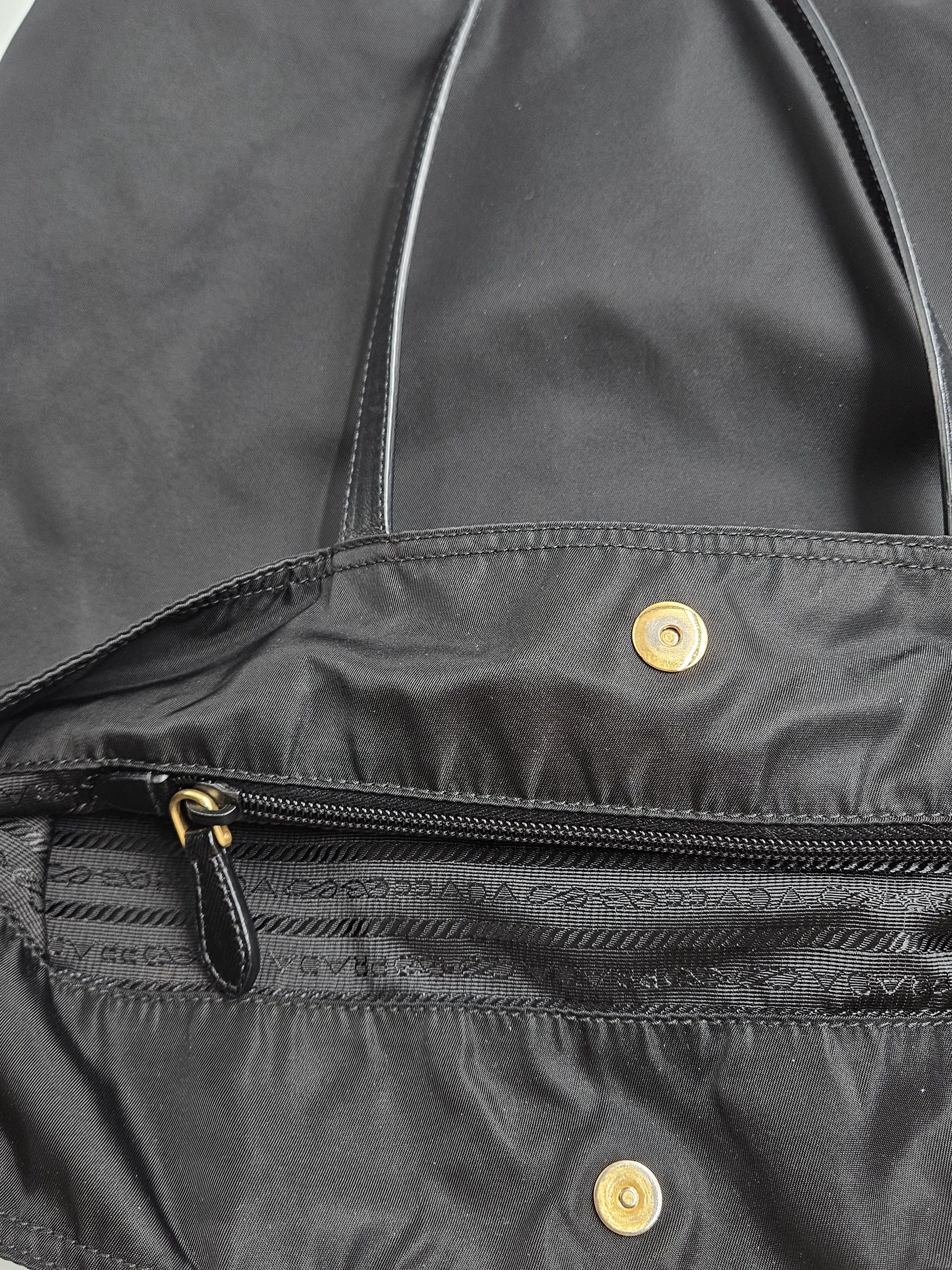 Prada Black Tessuto Nylon Panda Tote Size ONE SIZE - 10 Thumbnail